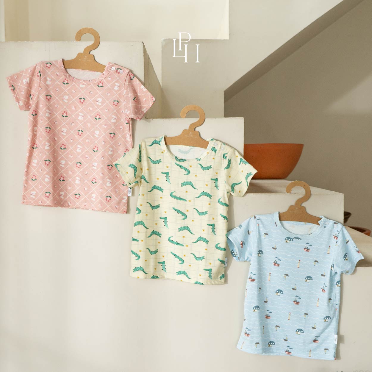 Little Wear Shoulder Button Short Set 36.0