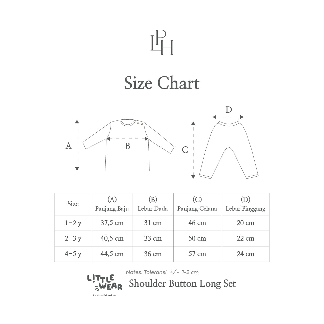 Little Wear Shoulder Button Long Set 37.0