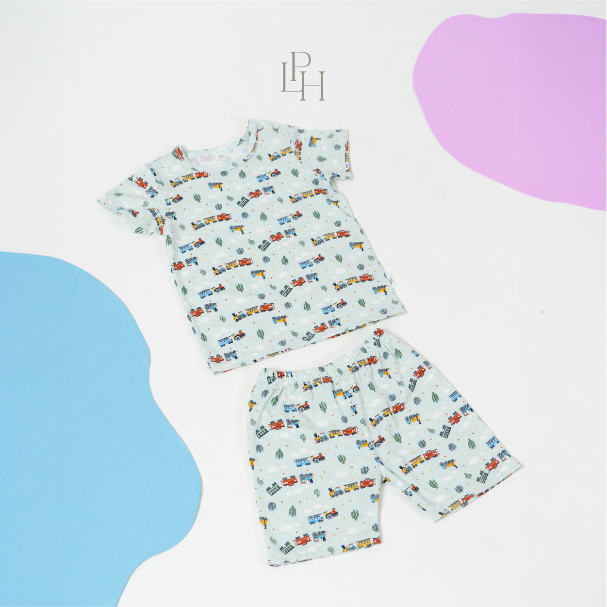 Little Wear Shoulder Button Short Set 38.0