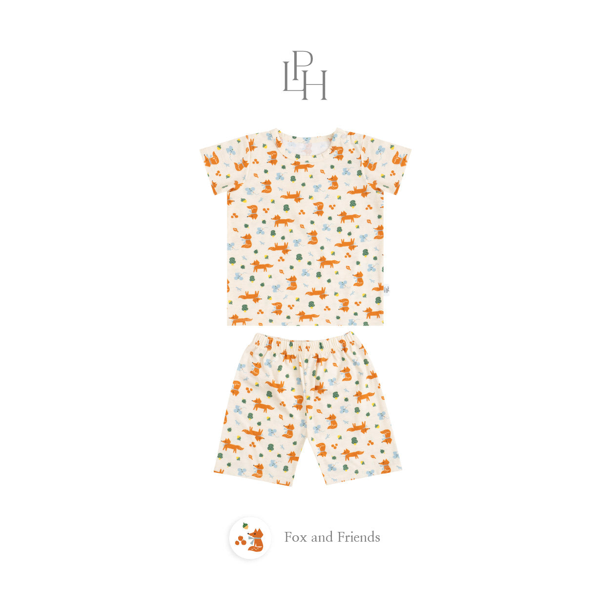 Little Wear Shoulder Button Short Set 43.0