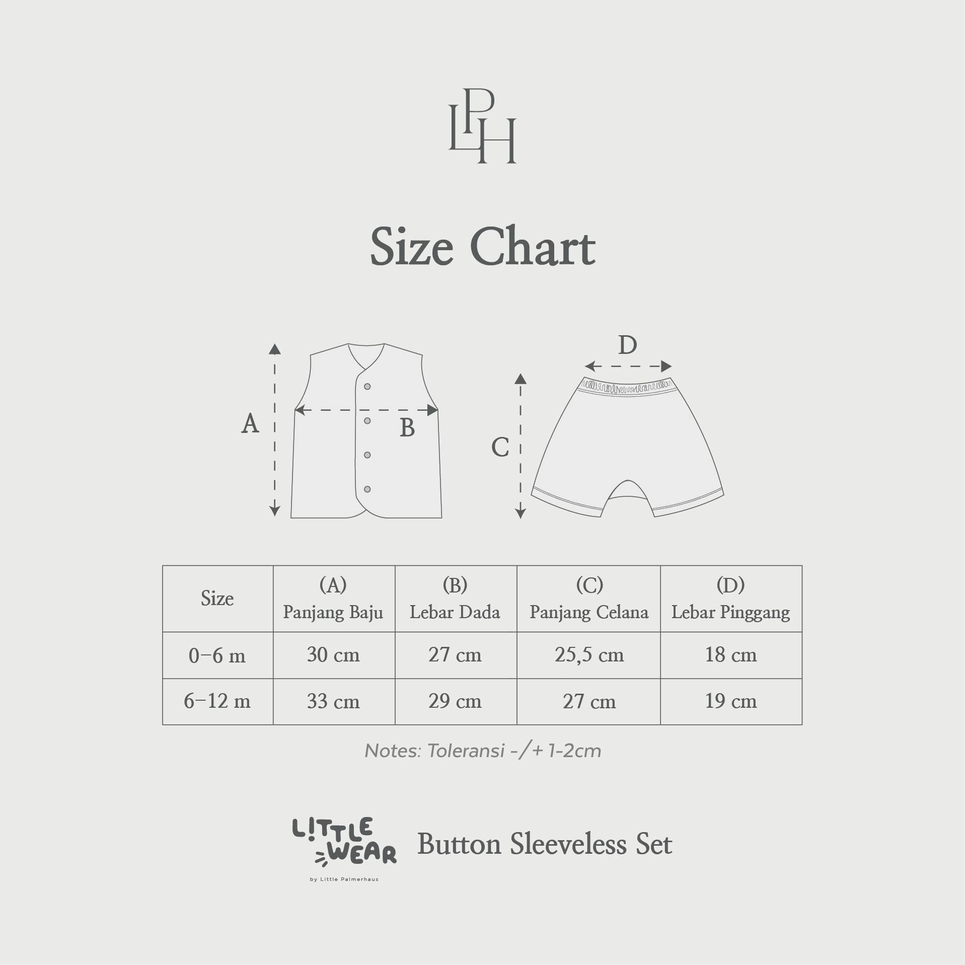 Little Wear Button Sleeveless Set 39.0