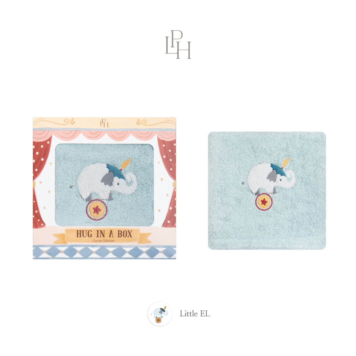 Hug in a Box 'Circus Edition' - Kottn Cotton Towel