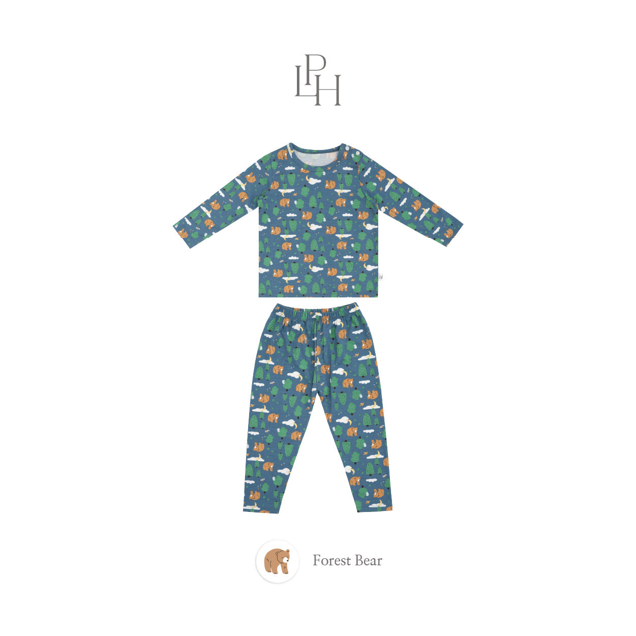 Little Wear Shoulder Button Long Set 42.0