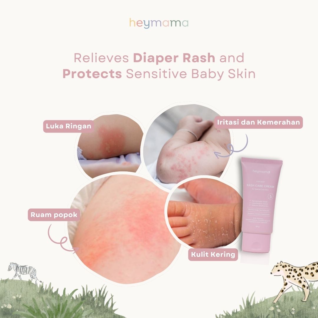 HEYMAMA - Rash Care Cream 50gr (Krim untuk Ruam Popok & Kulit Sensitif)