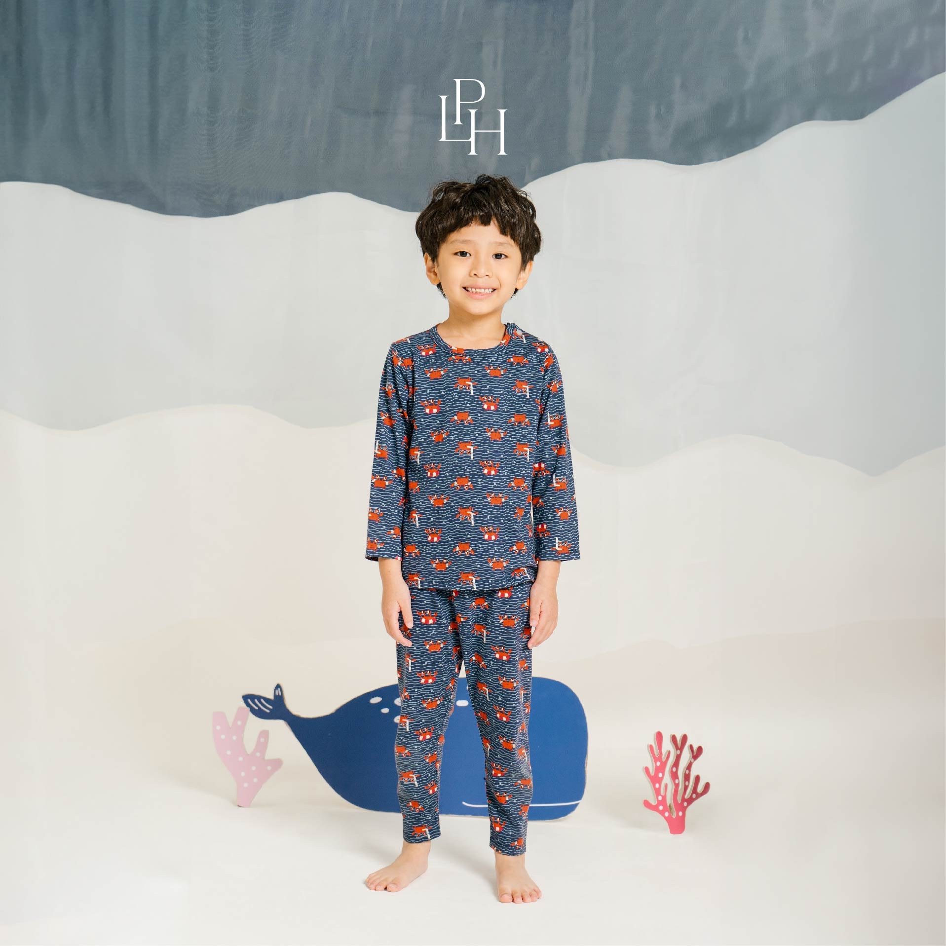 Little Wear Shoulder Button Long Set 39.0