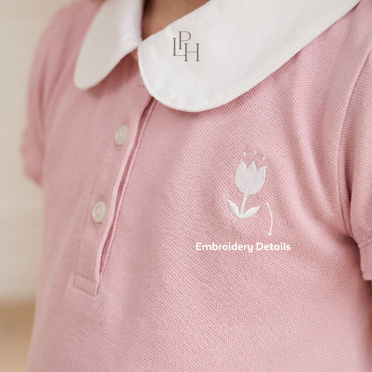 Puff Sleeve Polo Dress