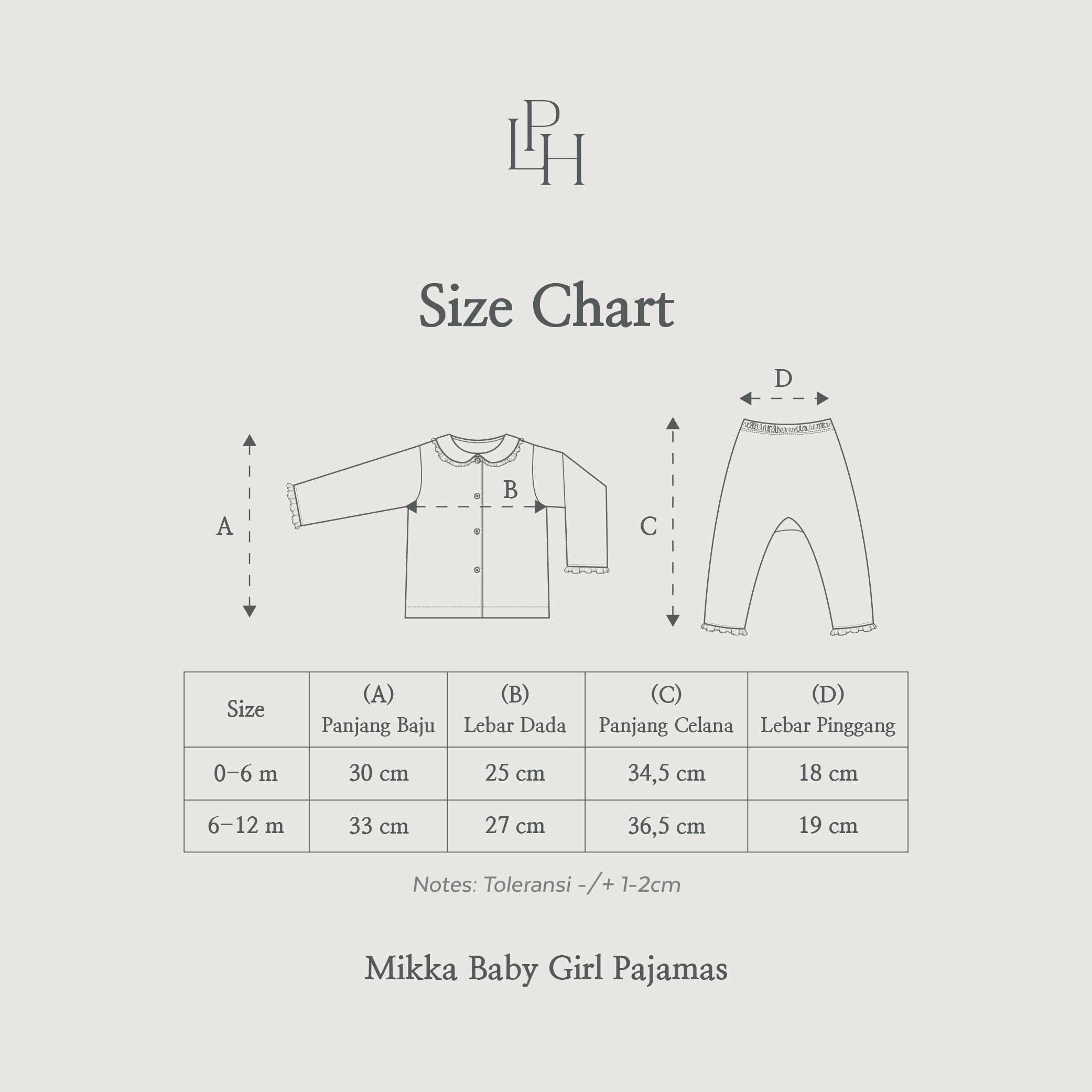 Mikka Baby Girl Pajamas