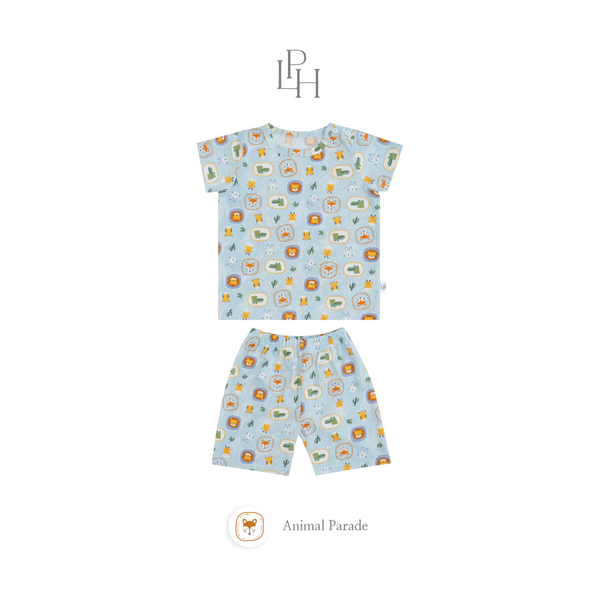 Little Wear Shoulder Button Short Set 45.0