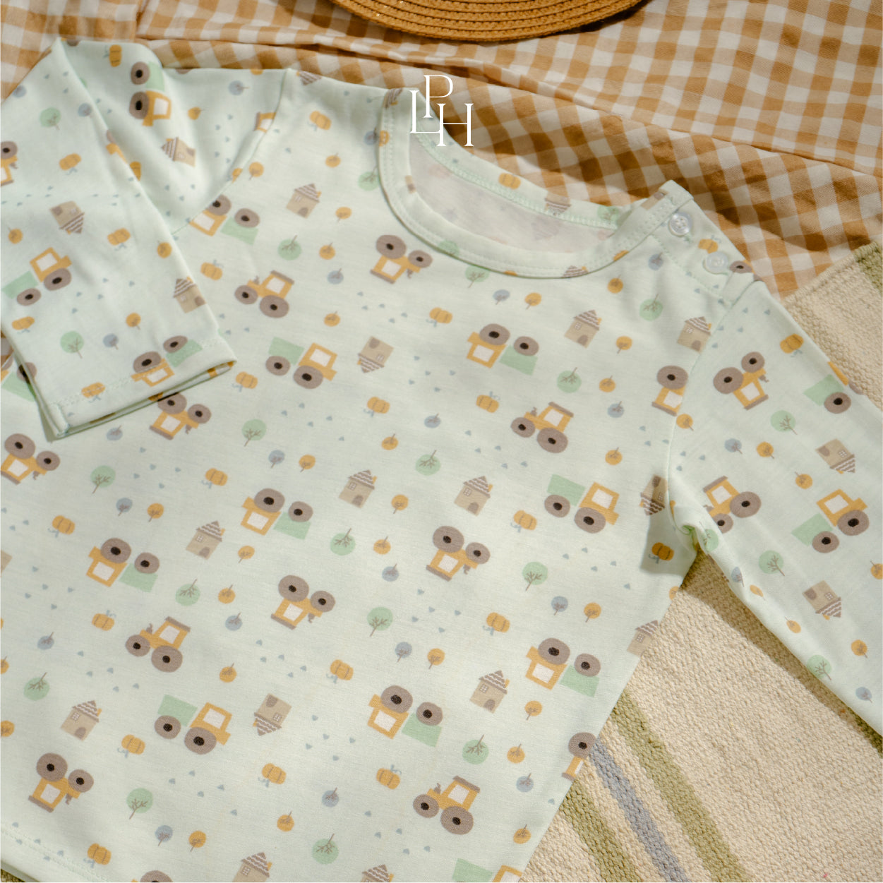 Little Wear Shoulder Button Long Set 40.0