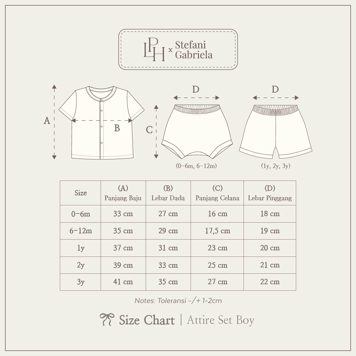 LPH x STEFANI GABRIELA Attire Set Boy
