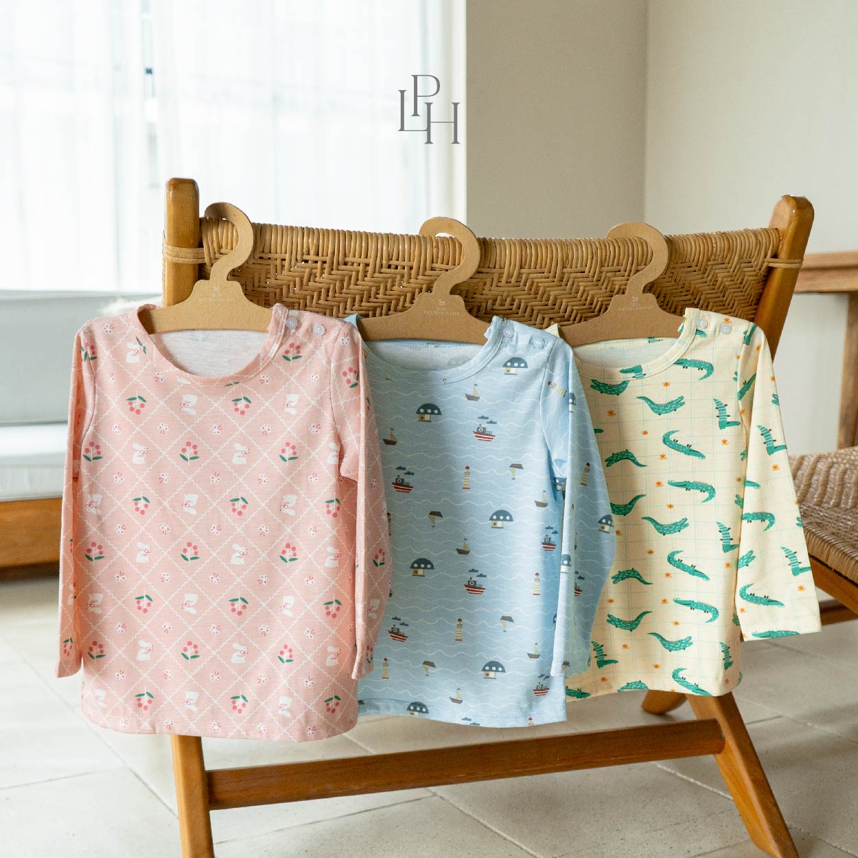 Little Wear 36.0 Shoulder Button Long Set