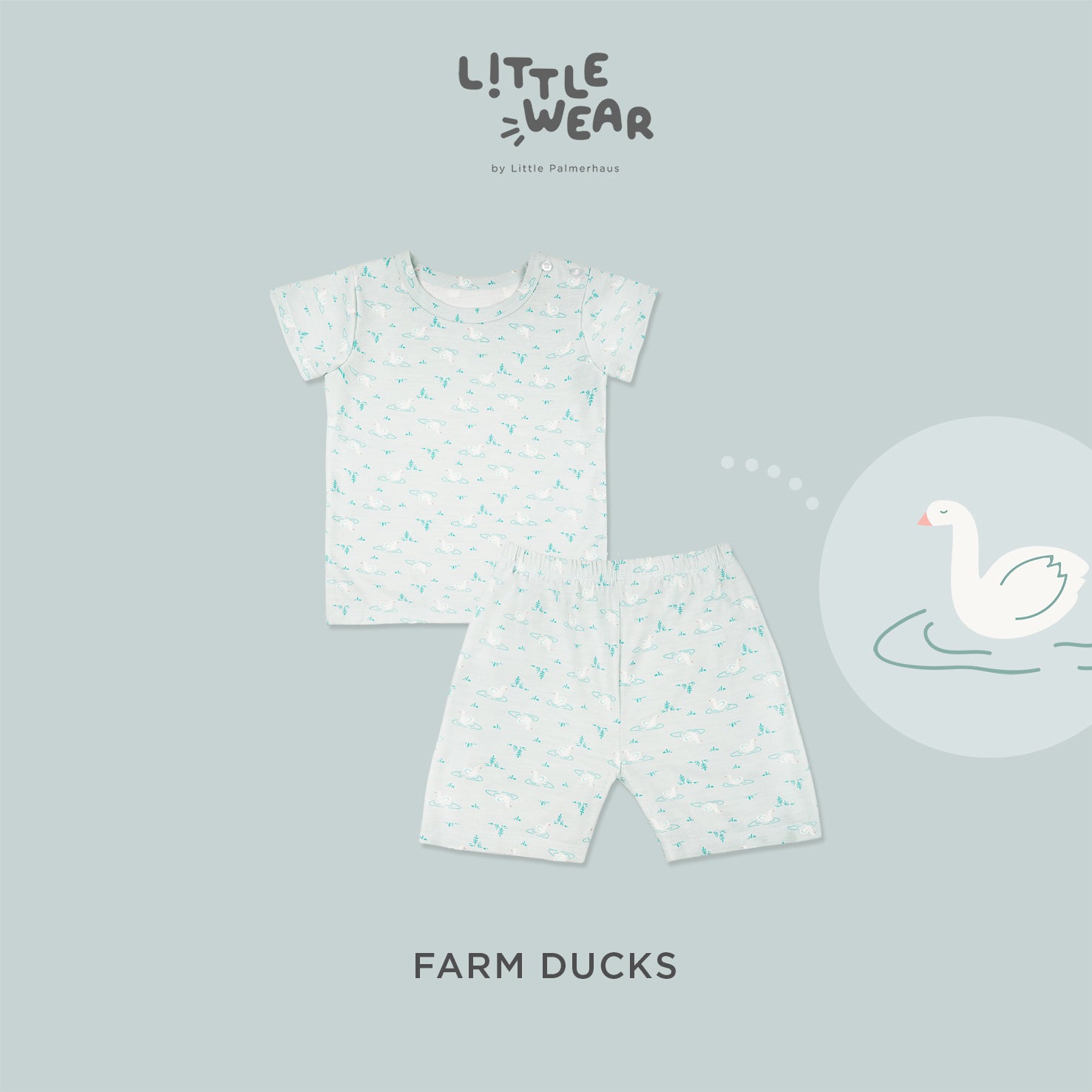 Little Wear Shoulder Button Short Set 22.0