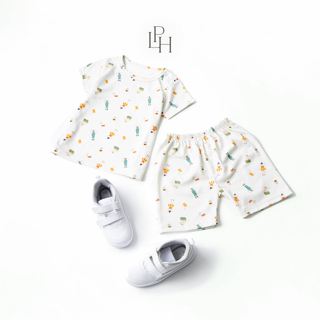 Little Wear Shoulder Button Short Set 26.0