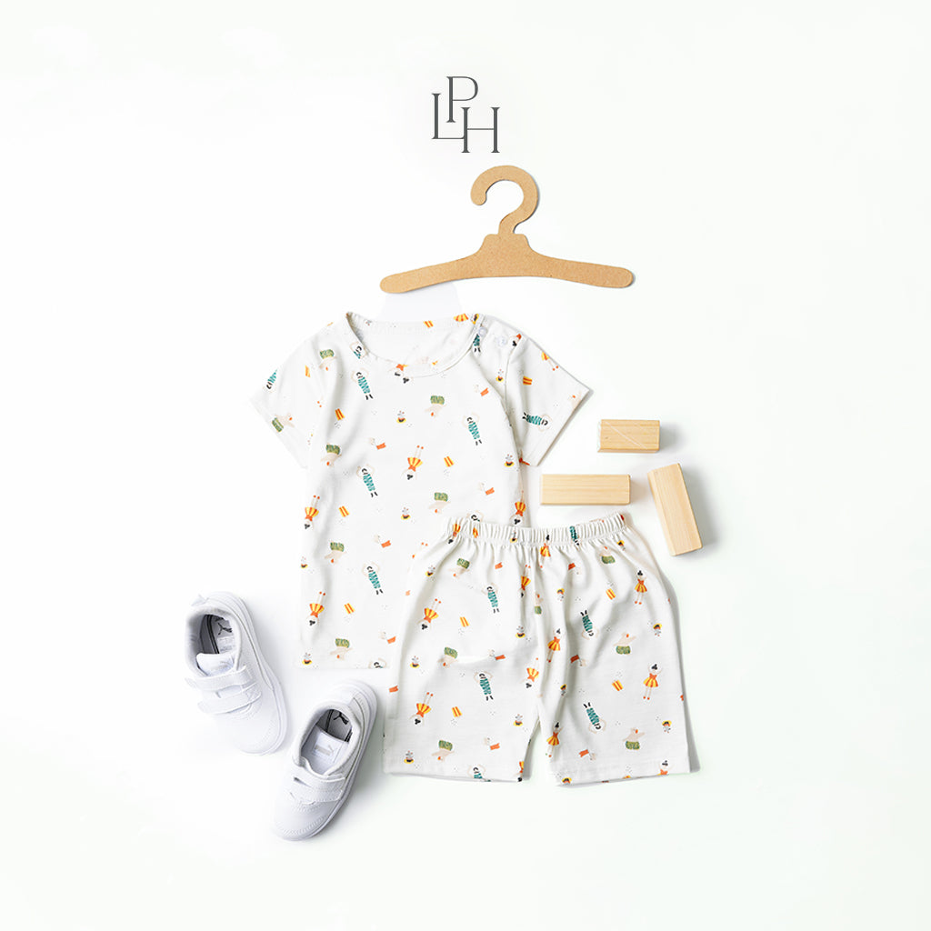 Little Wear Shoulder Button Short Set 26.0