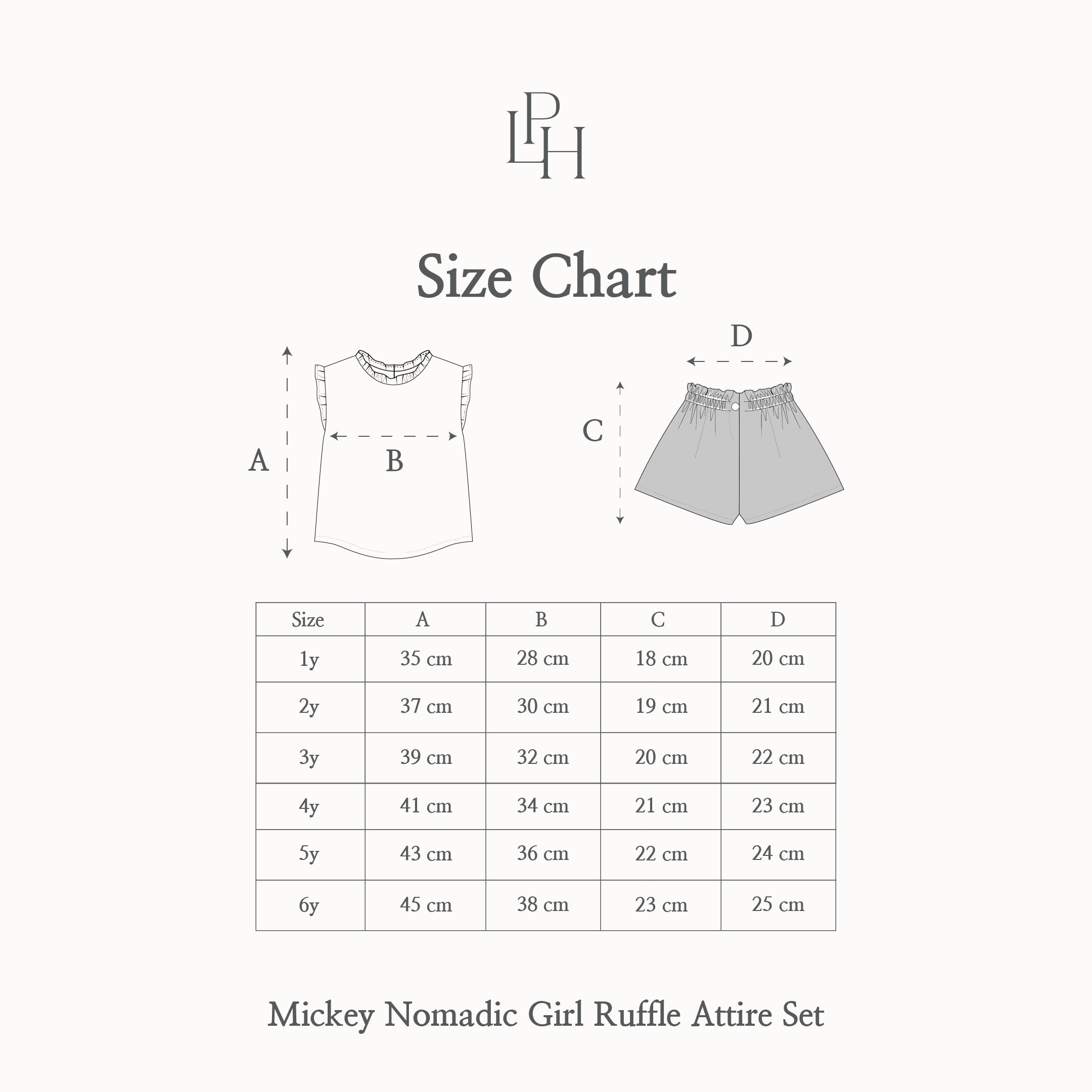 Mickey Nomadic Girl Ruffle Attire Set