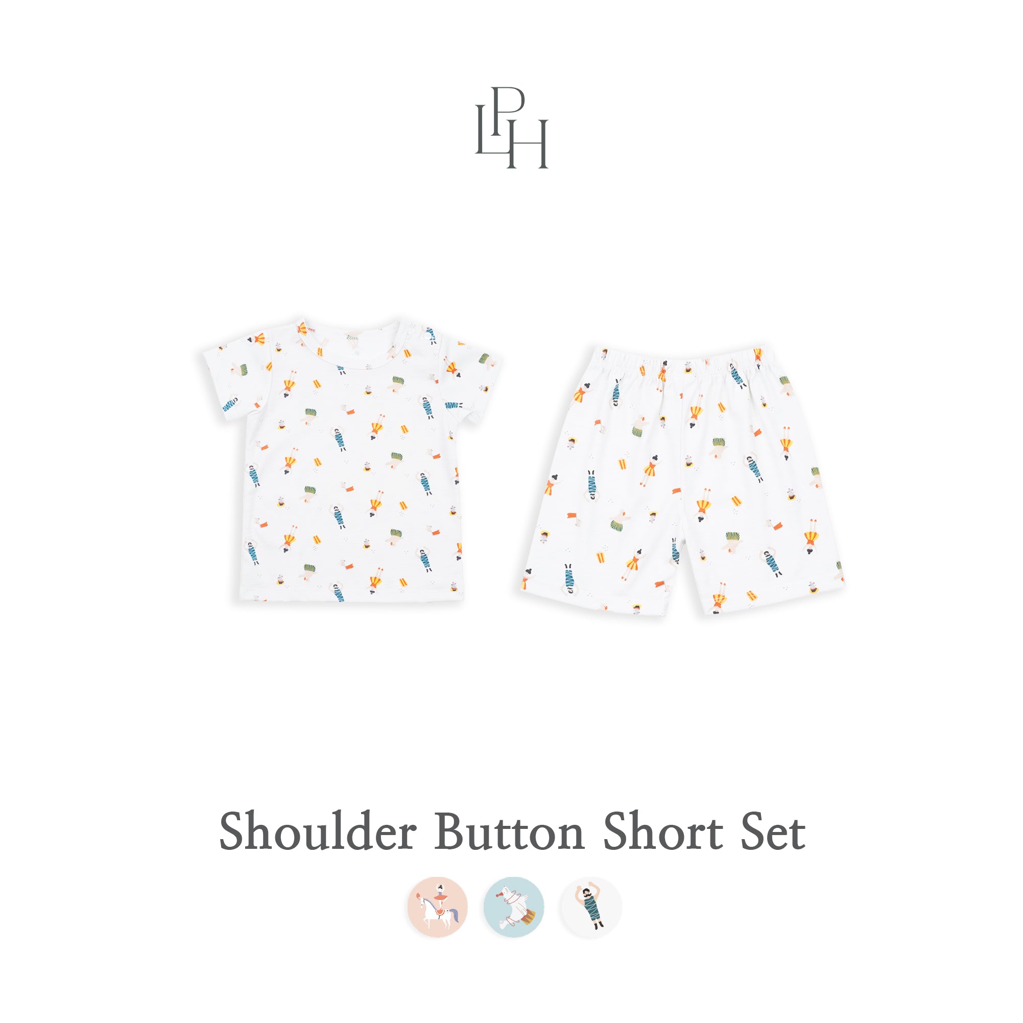 Little Wear Shoulder Button Short Set 26.0