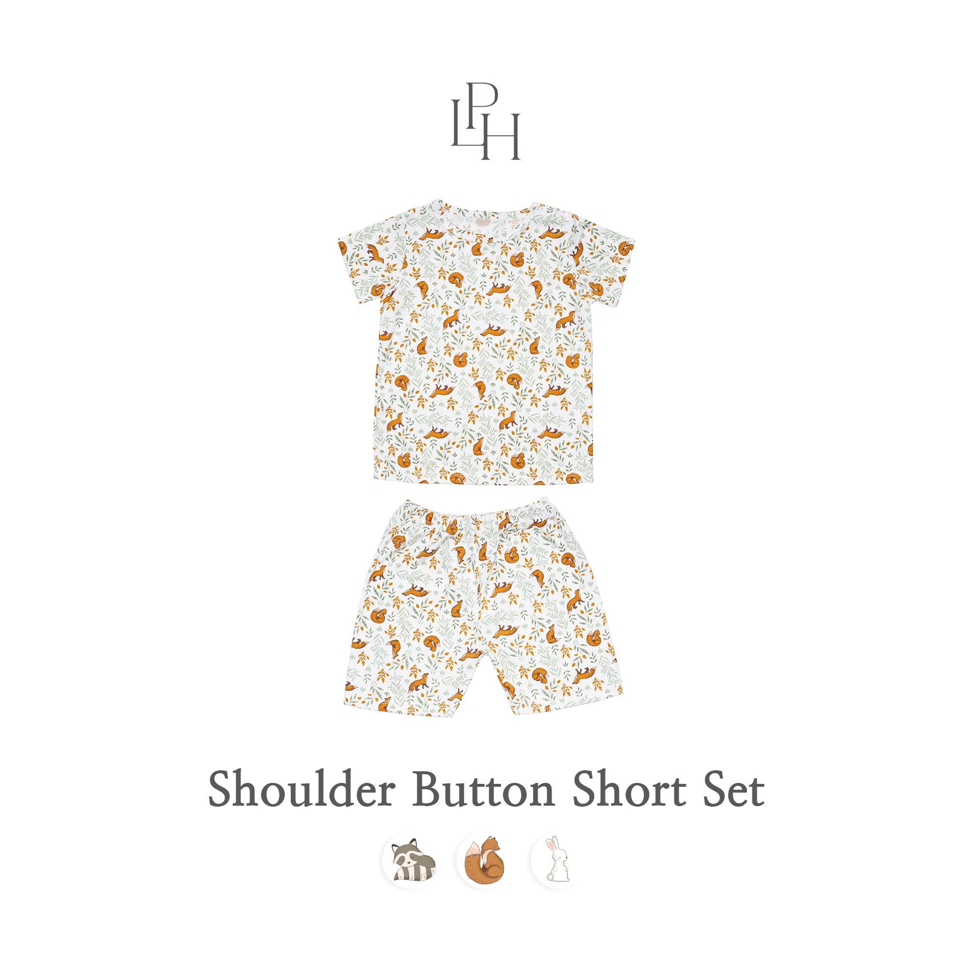 Little Wear Shoulder Button Short Set 27.0