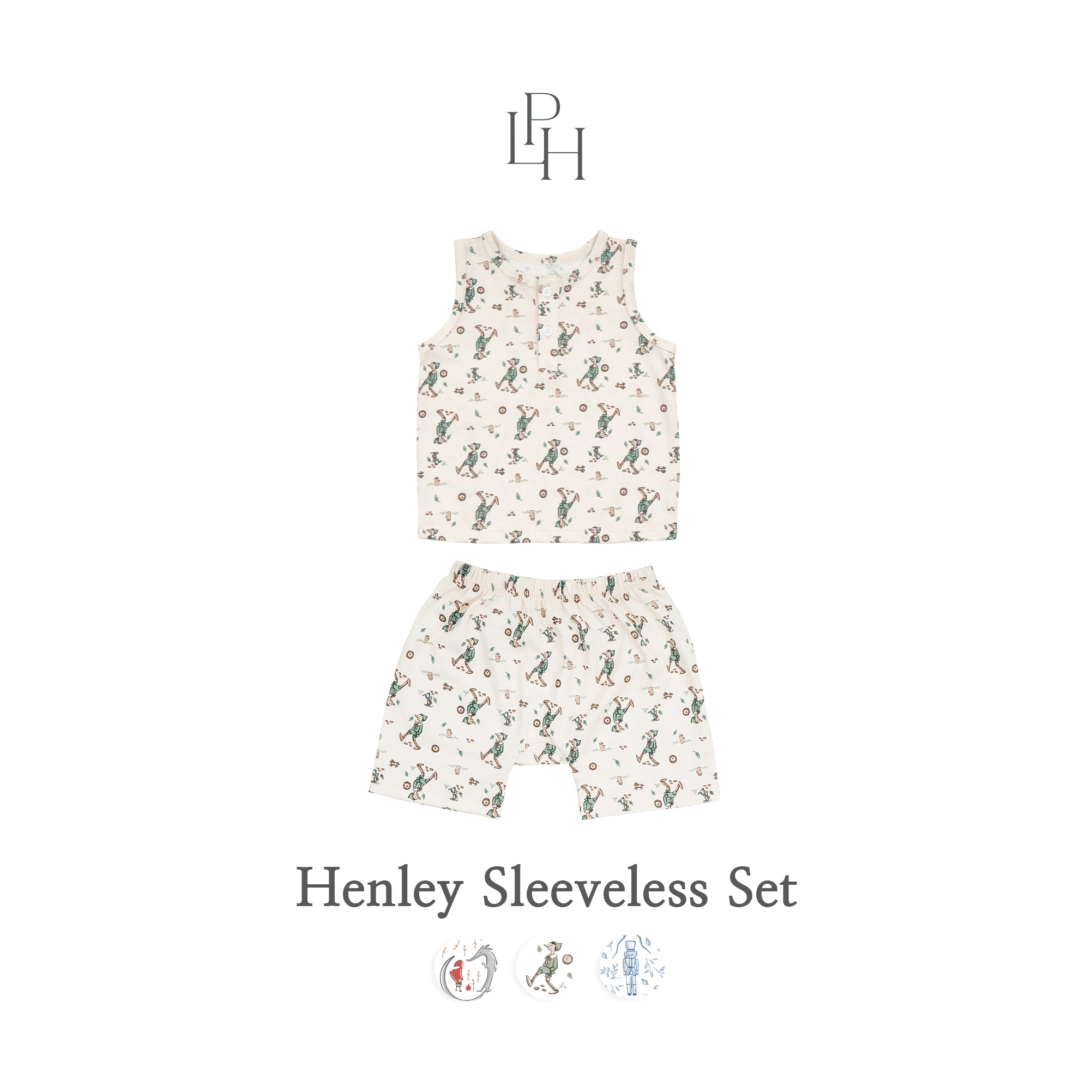 Little Wear Henley Sleeveless Set 28.0