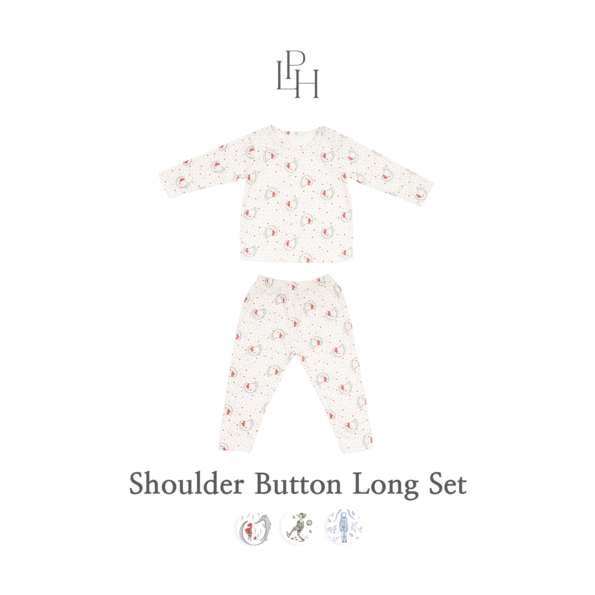 Little Wear Shoulder Button Long Set 28.0