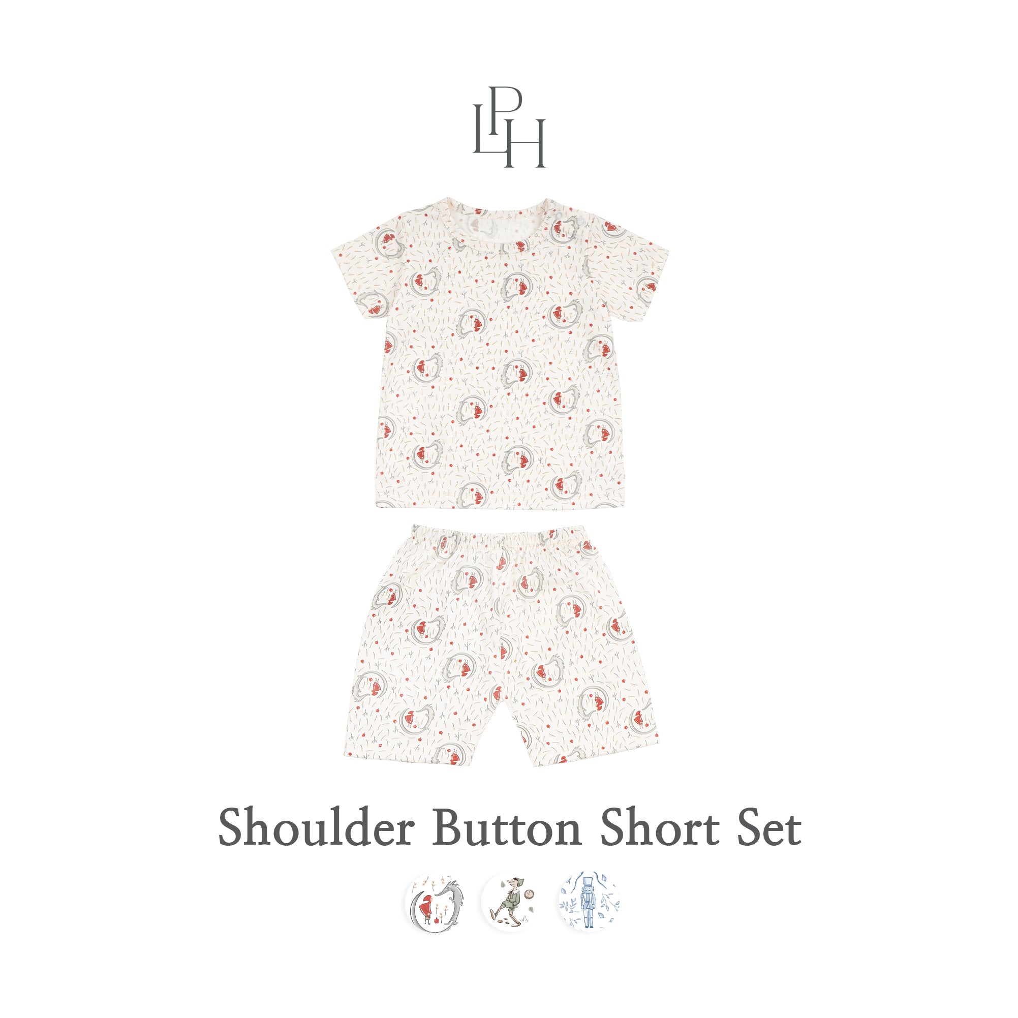 Little Wear Shoulder Button Short Set 28.0