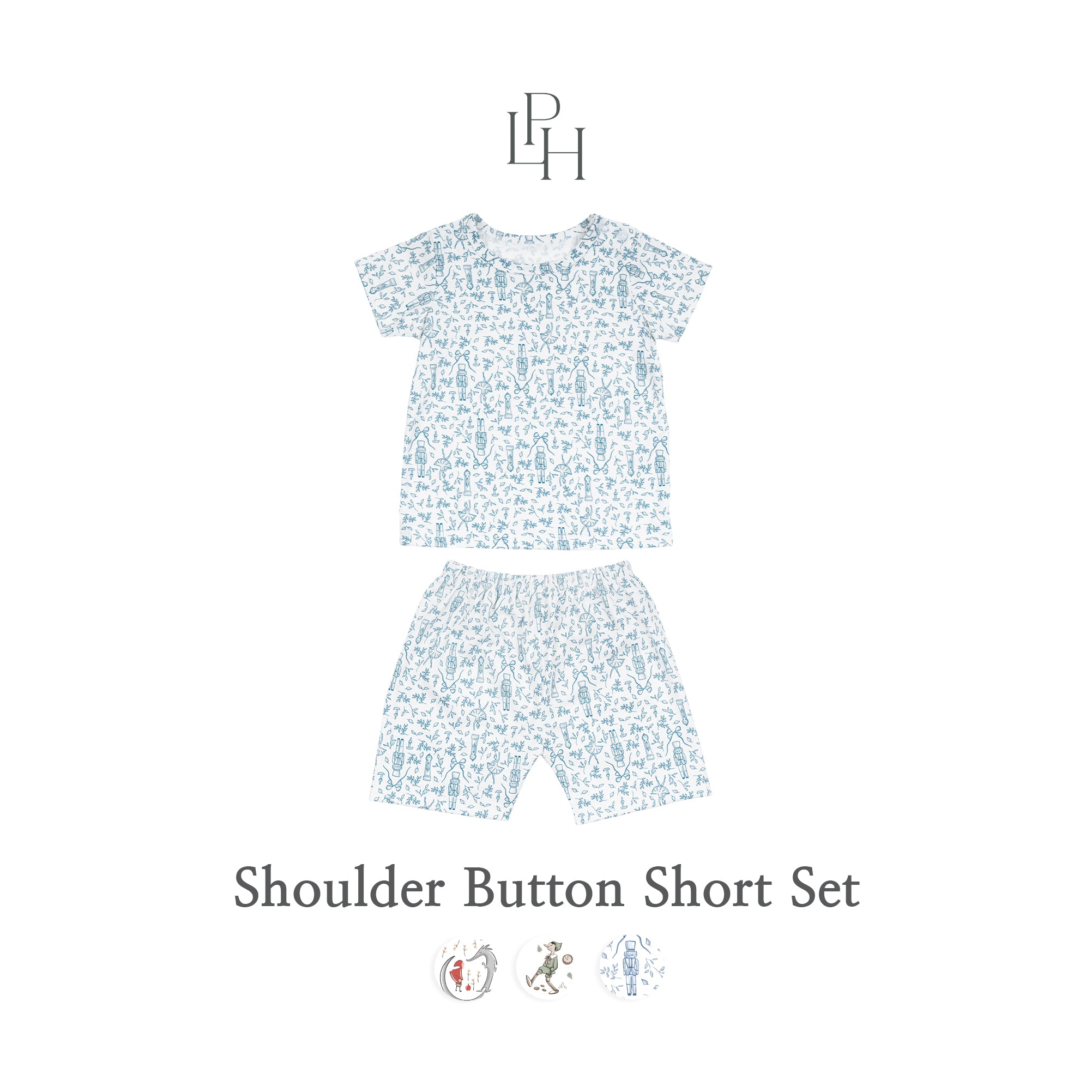 Little Wear Shoulder Button Short Set 28.0