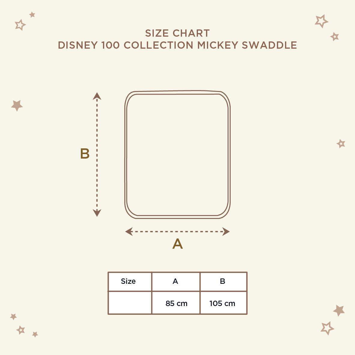 Disney 100 Collection Mickey Swaddle
