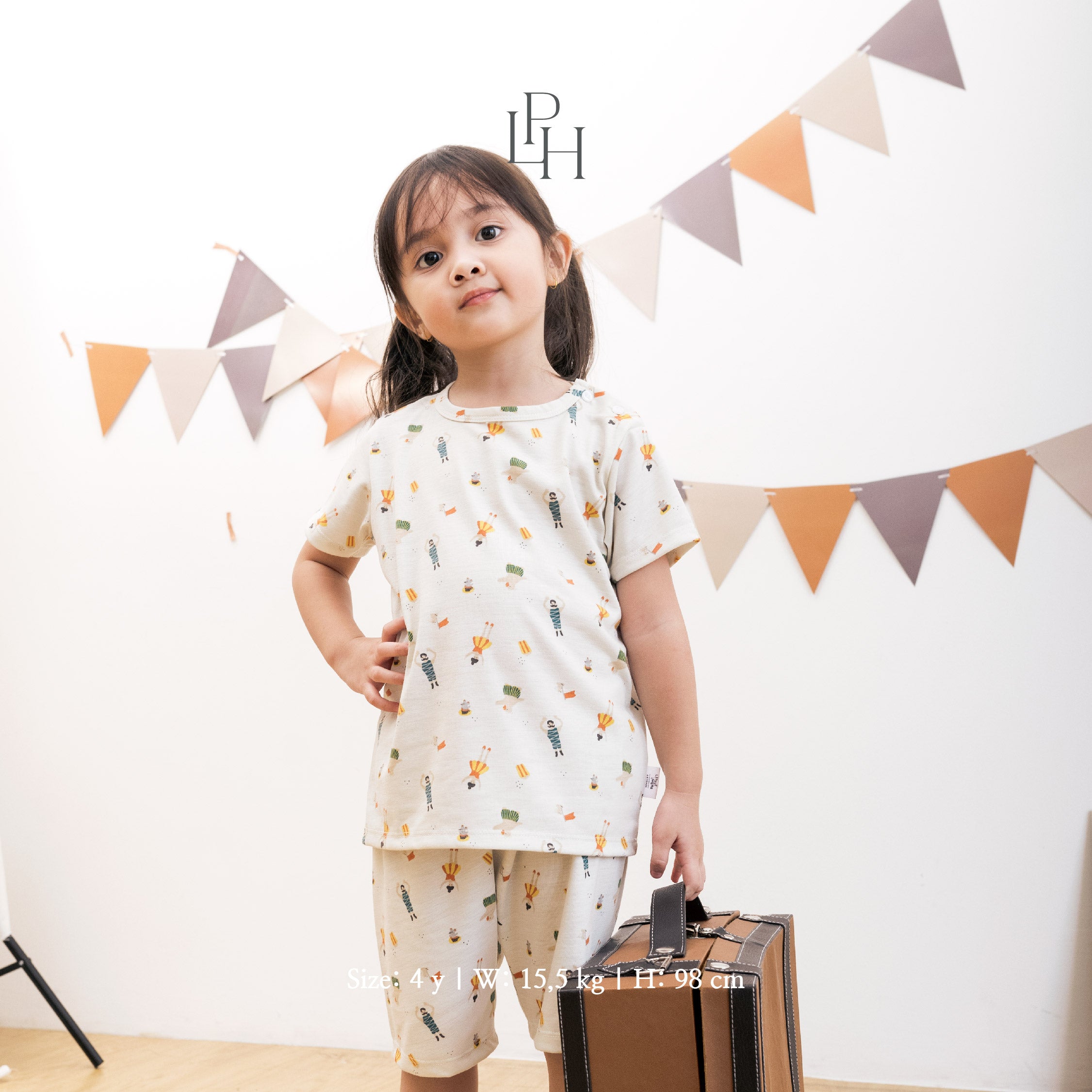 Little Wear Shoulder Button Short Set 26.0