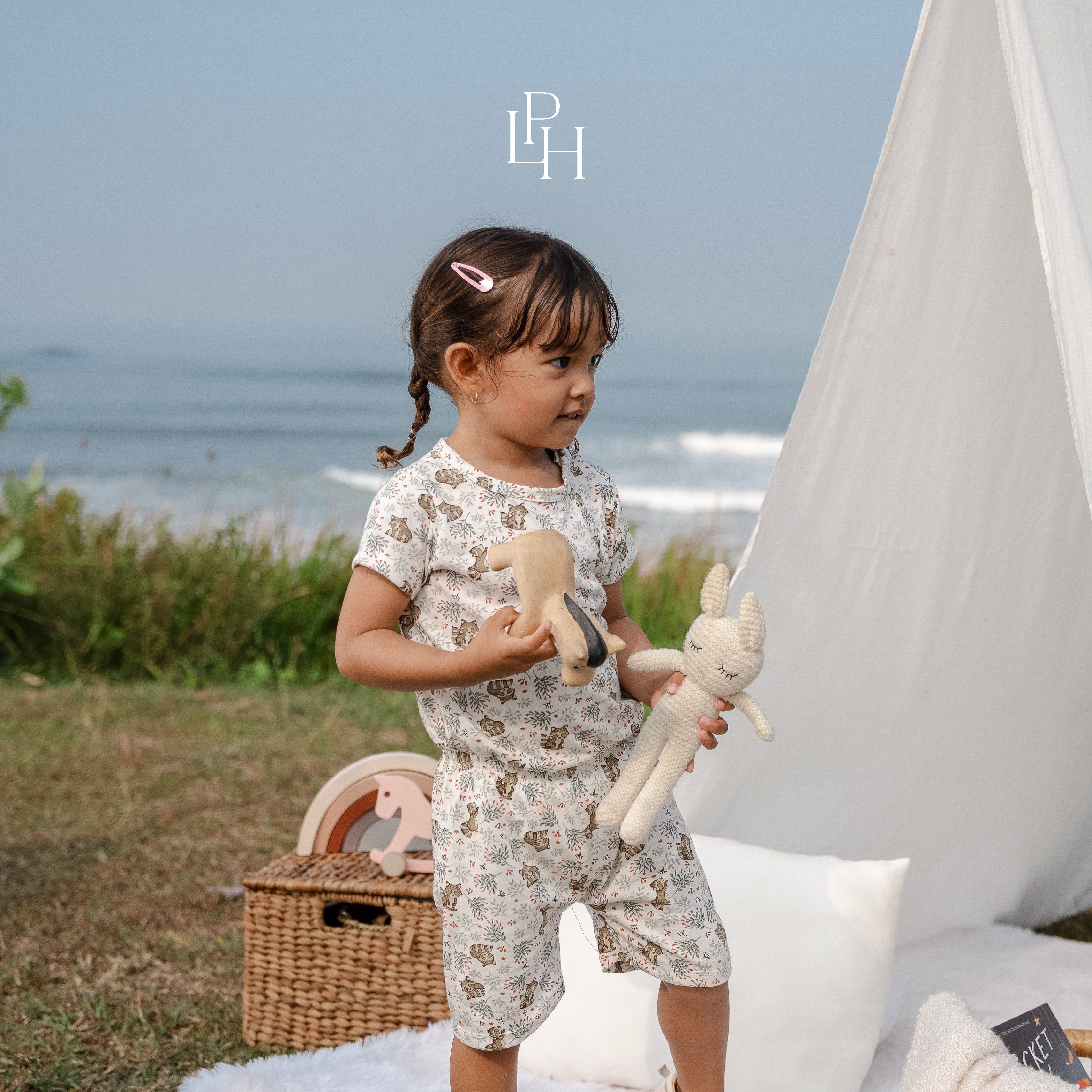 Little Wear Shoulder Button Short Set 27.0