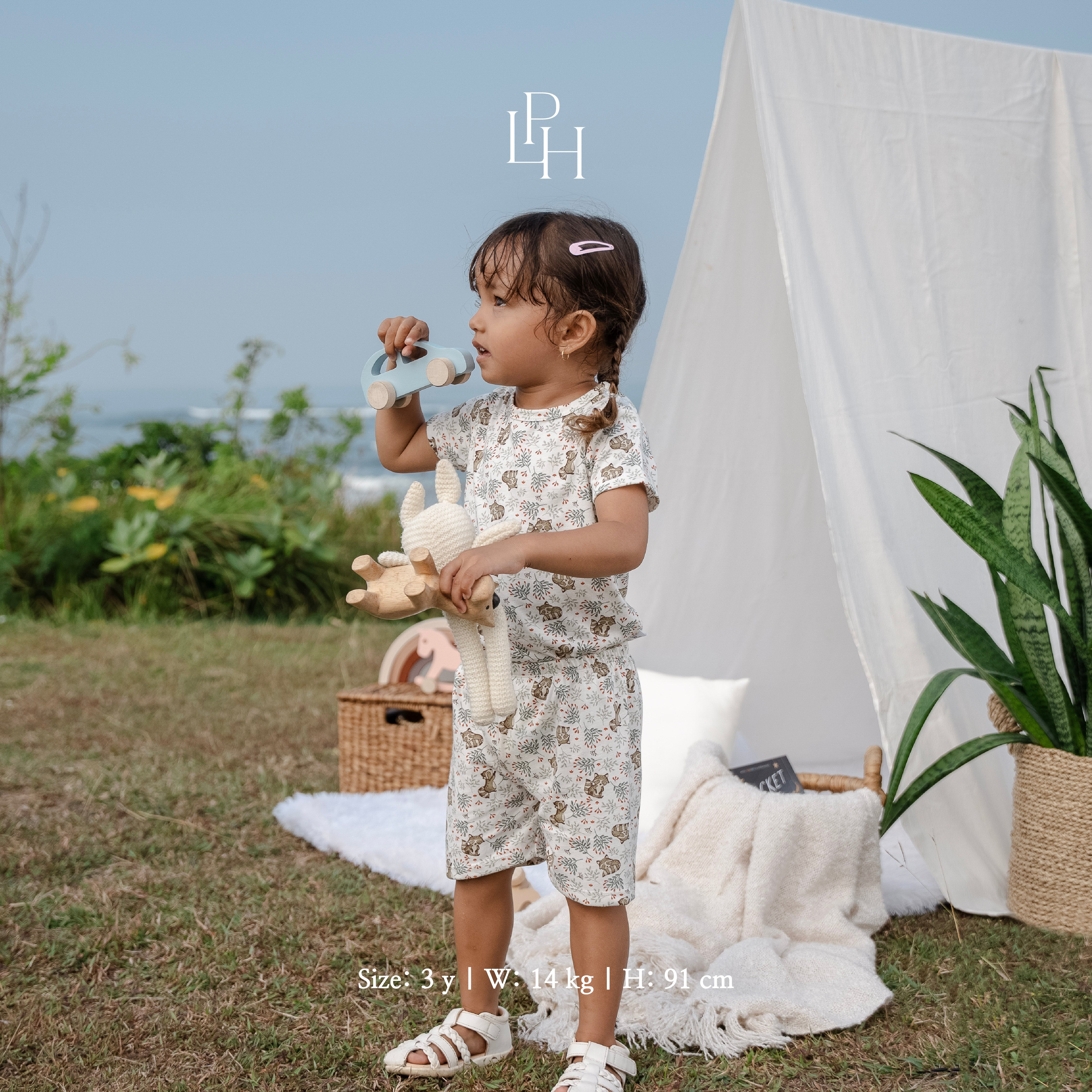 Little Wear Shoulder Button Short Set 27.0