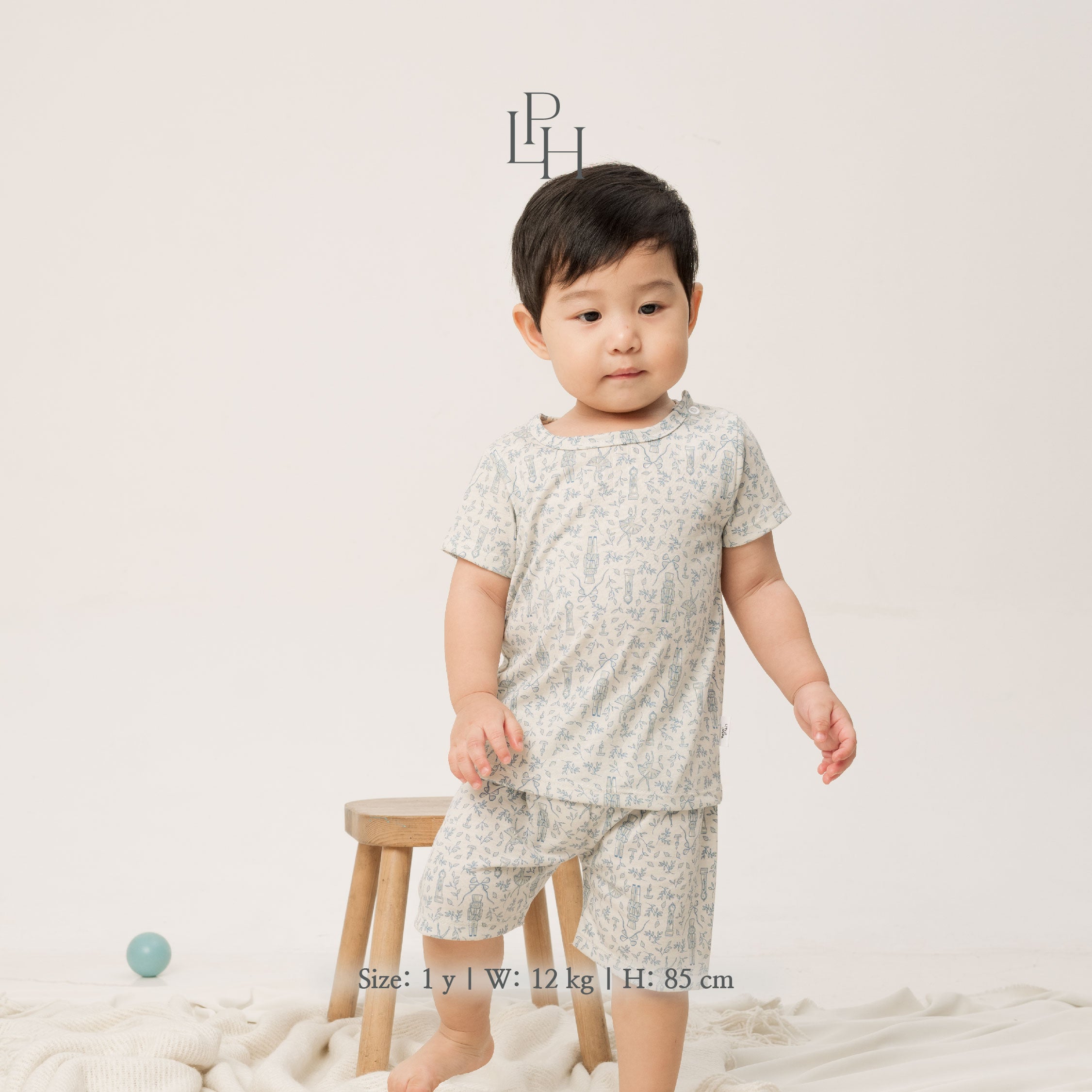 Little Wear Shoulder Button Short Set 28.0