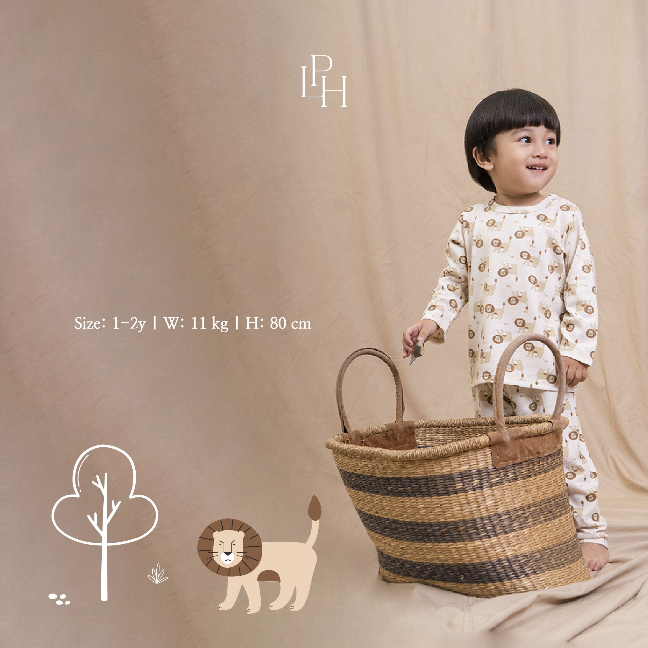 Little Wear Shoulder Button Long Set 30.0