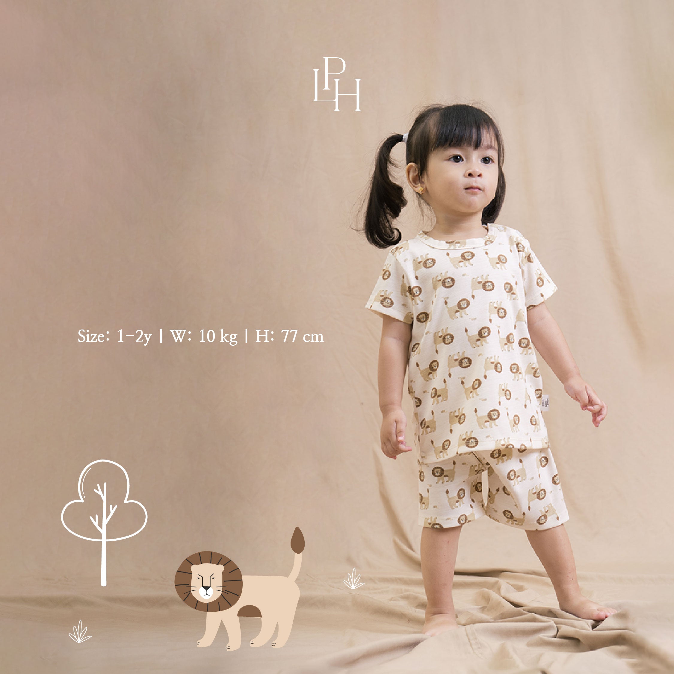 Little Wear Shoulder Button Short Set 30.0