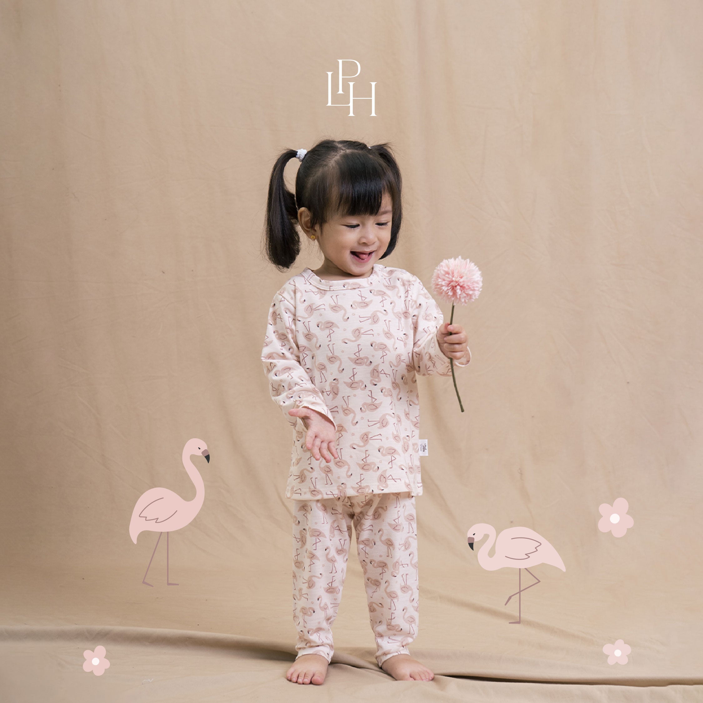 Little Wear Shoulder Button Long Set 30.0