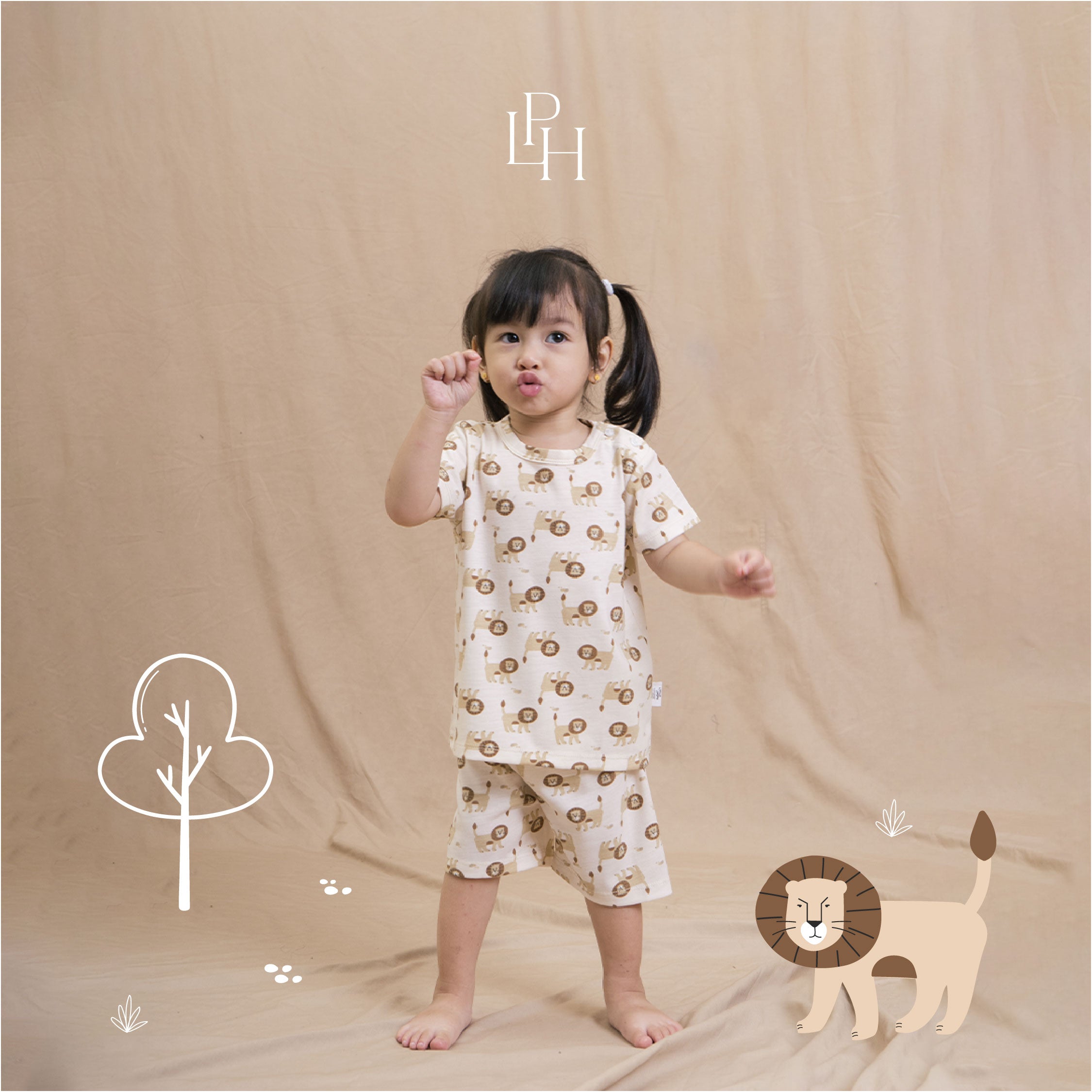 Little Wear Shoulder Button Short Set 30.0