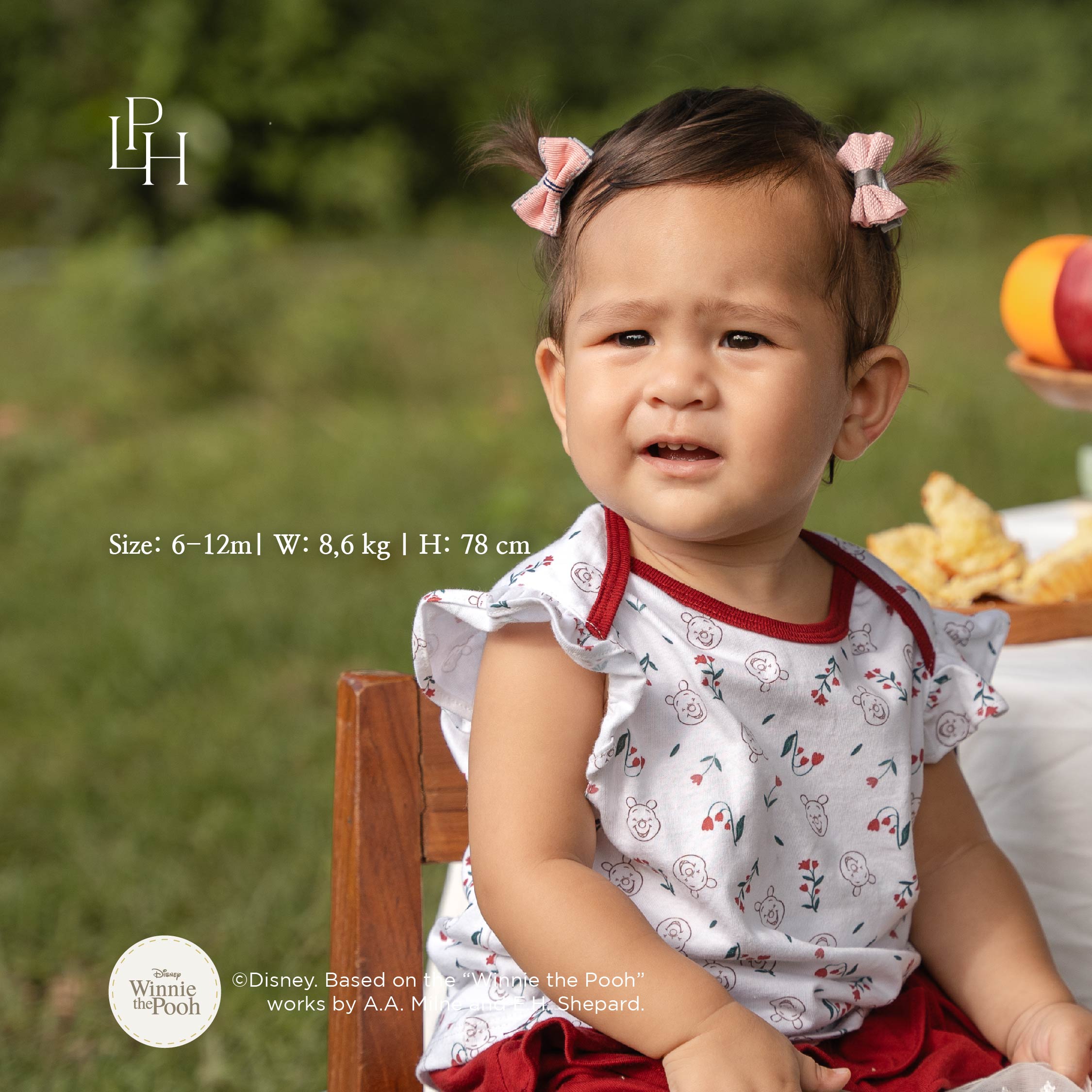 Disney's Winnie The Pooh Baby Girl Attire Set