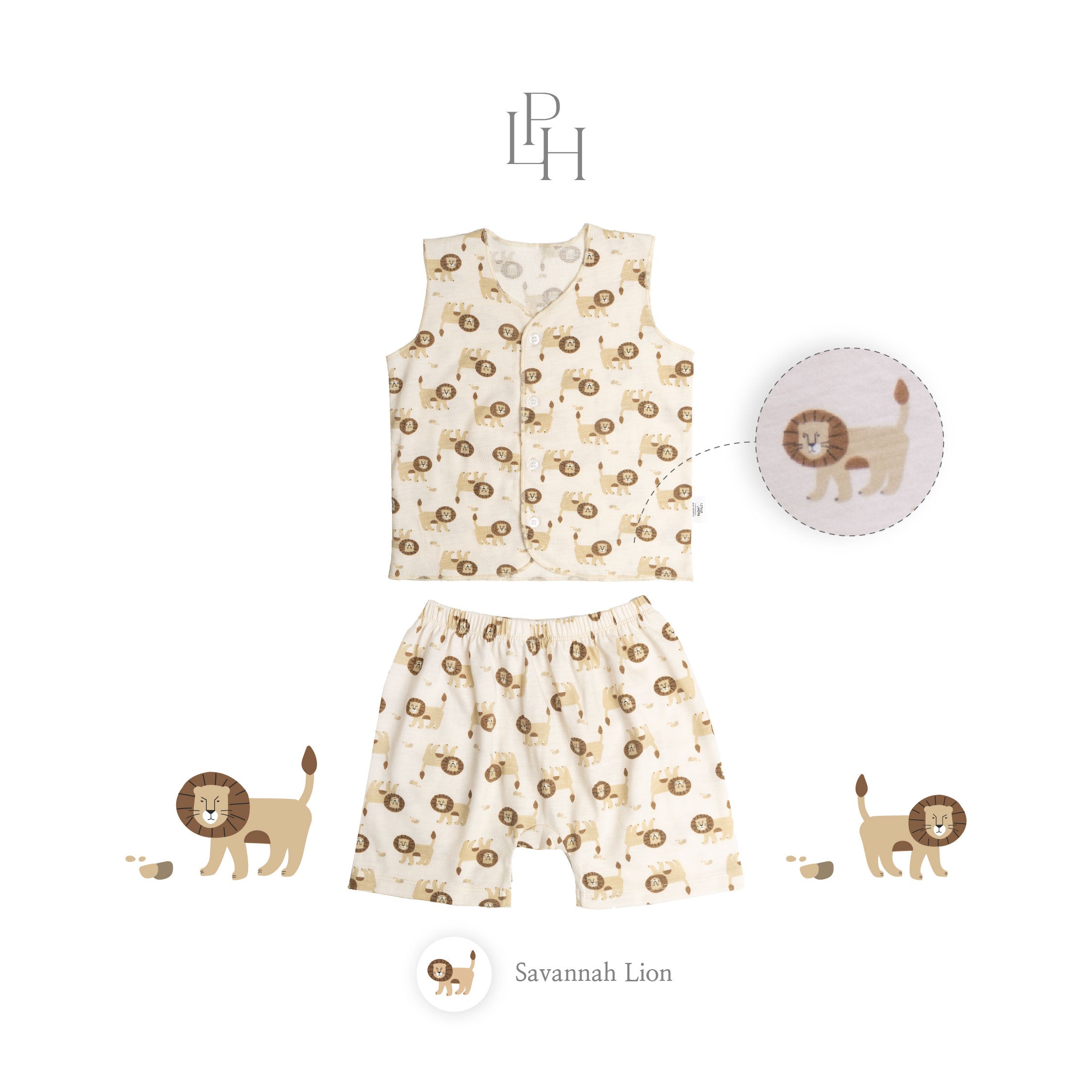 Little Wear Button Sleeveless Set 30.0