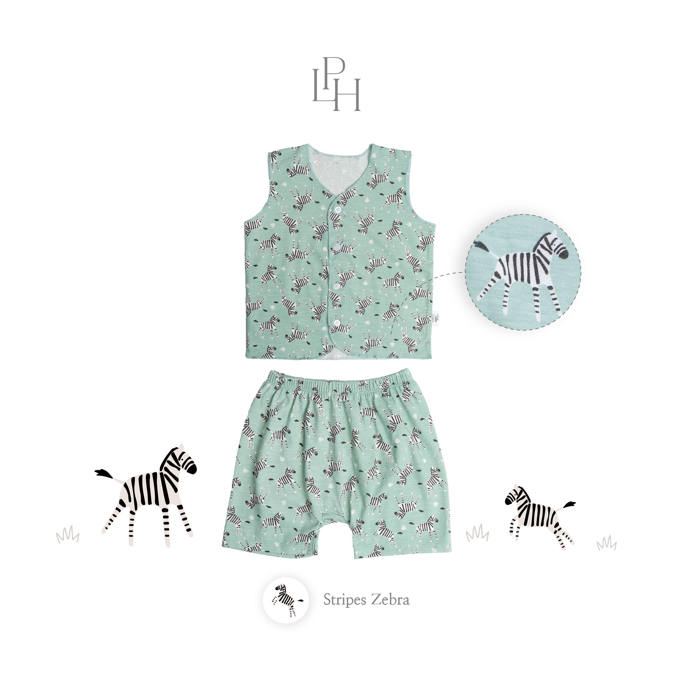 Little Wear Button Sleeveless Set 30.0