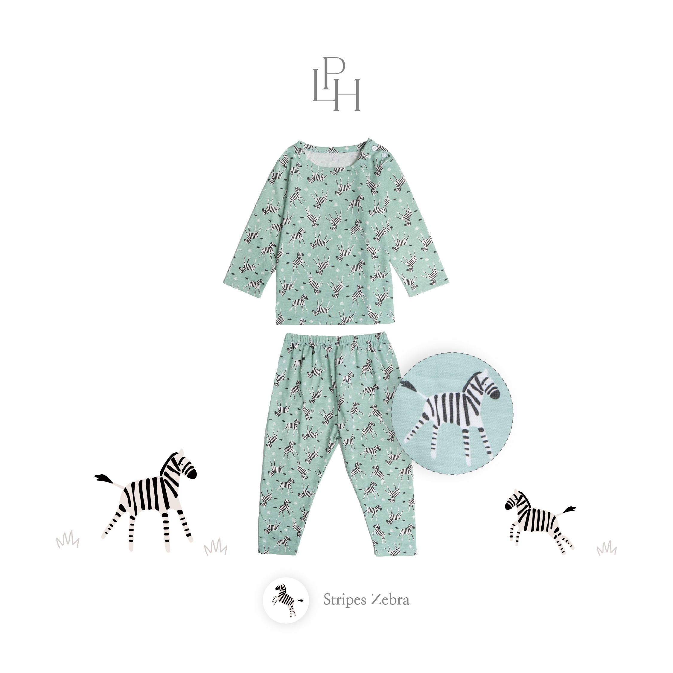 Little Wear Shoulder Button Long Set 30.0
