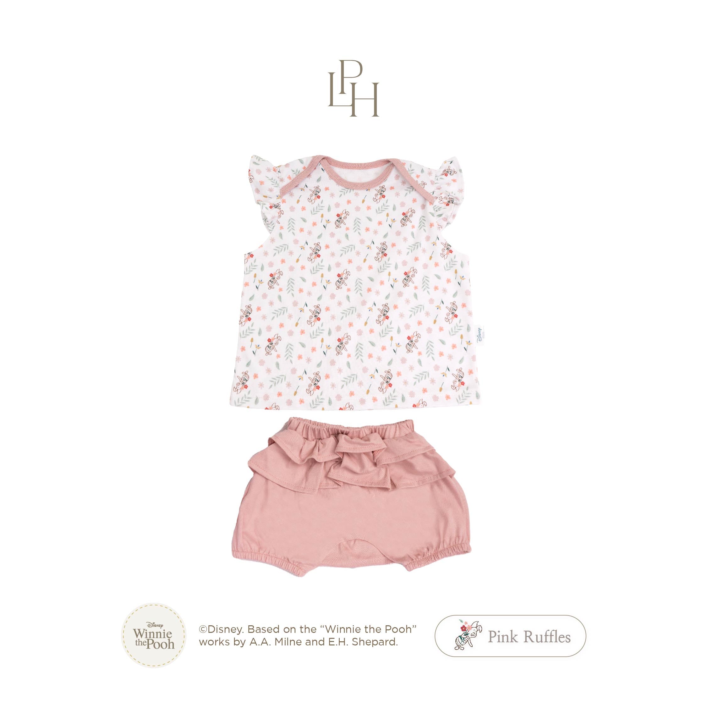 Disney's Winnie The Pooh Baby Girl Attire Set