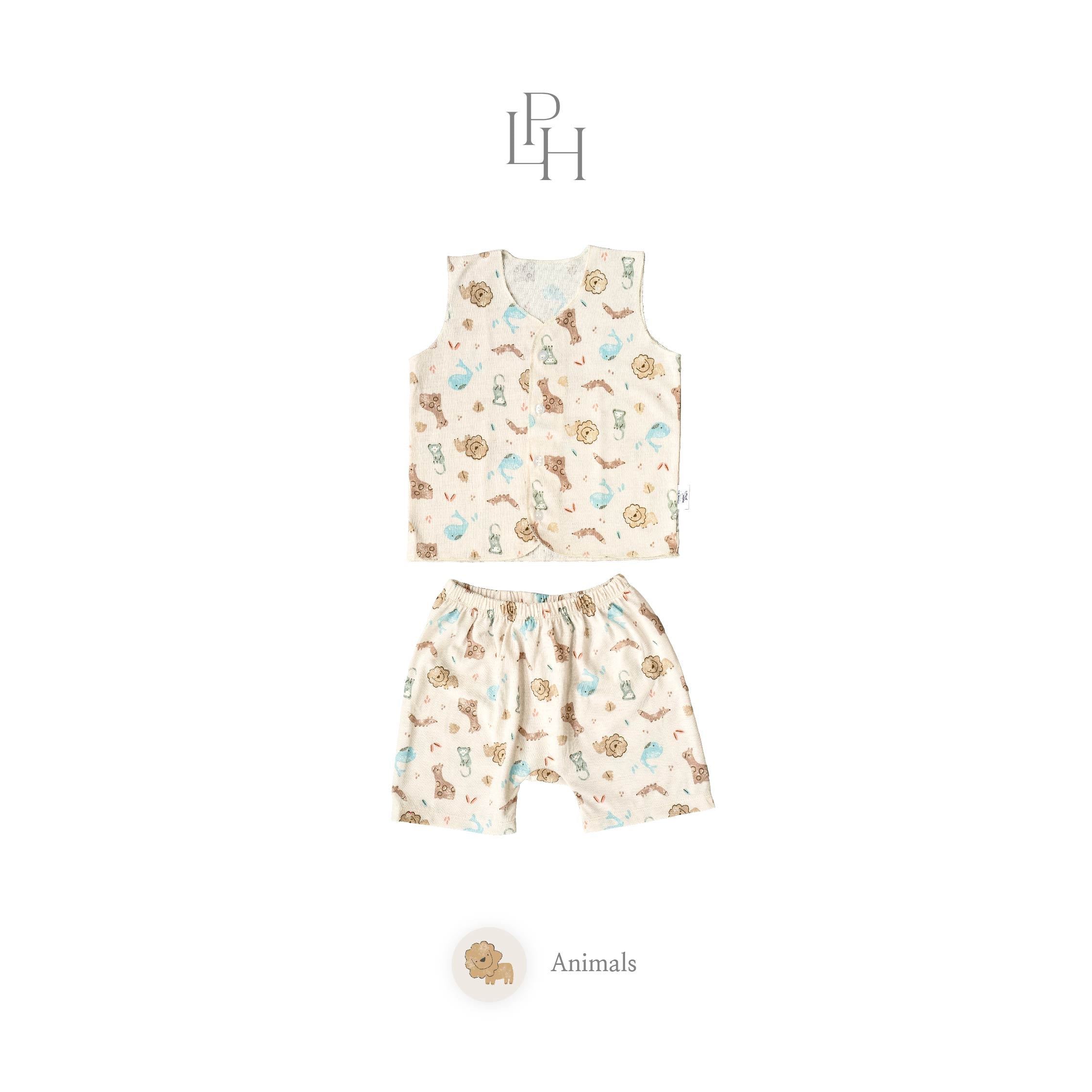 Little Wear Button Sleeveless Set 31.0