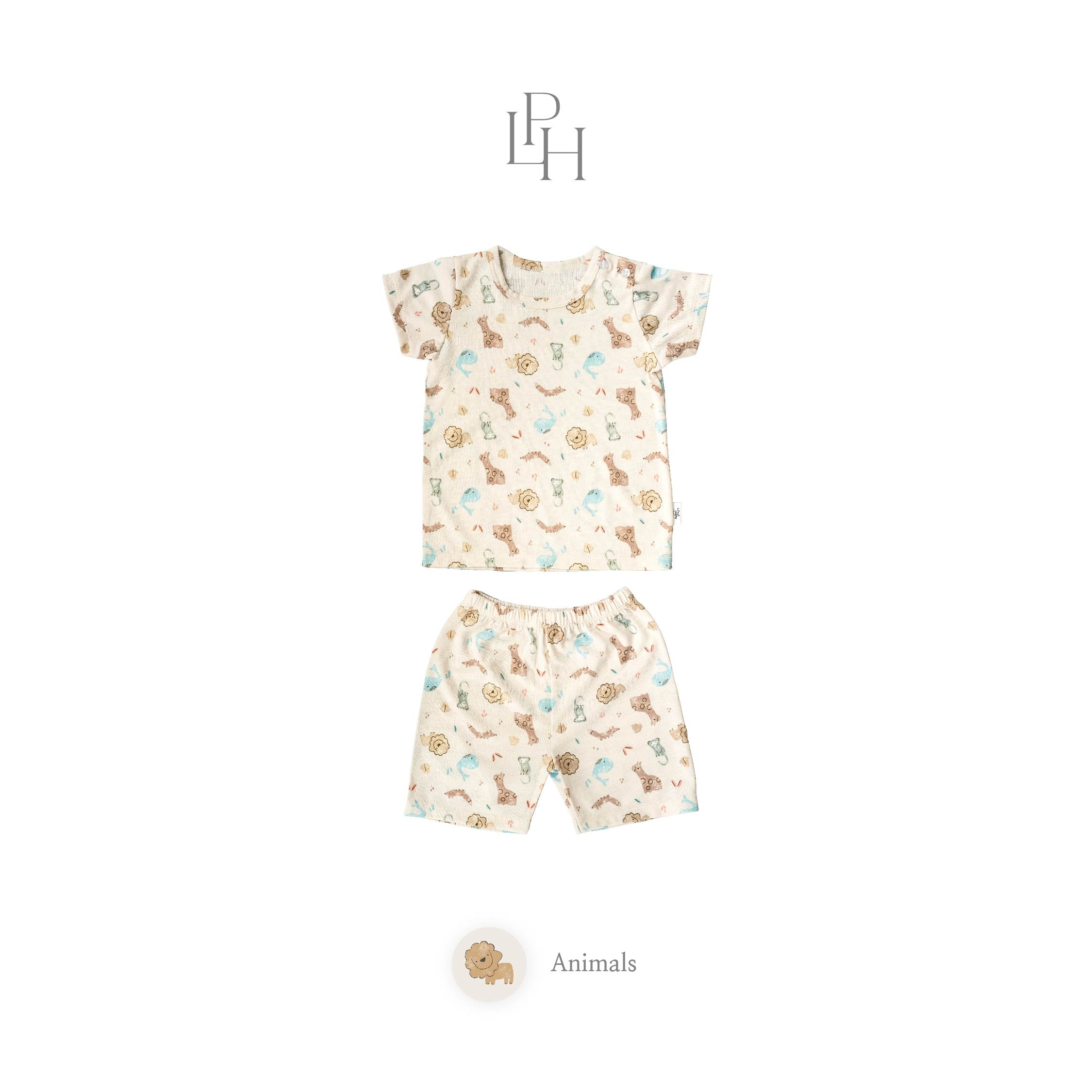 Little Wear Shoulder Button Short Set 31.0