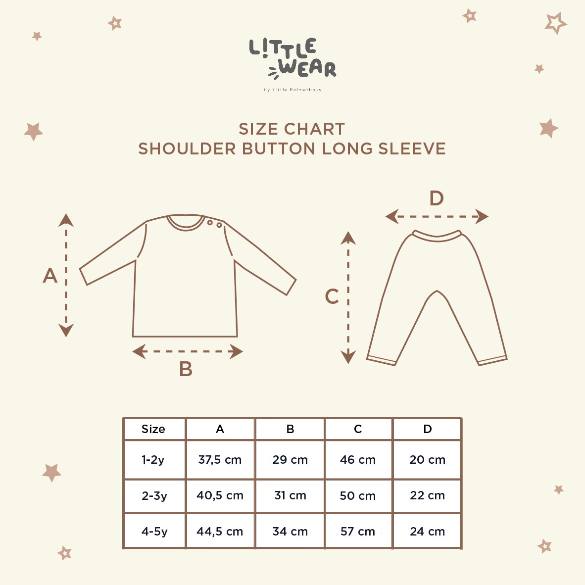 Little Wear Shoulder Button Long Sleeve 14.0