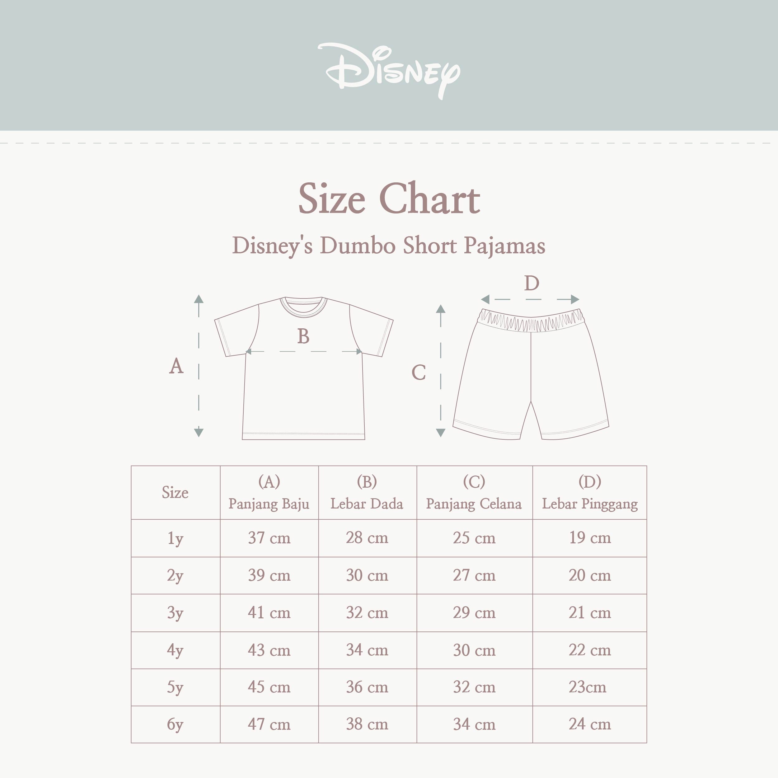 Disney's Dumbo Short Pajamas
