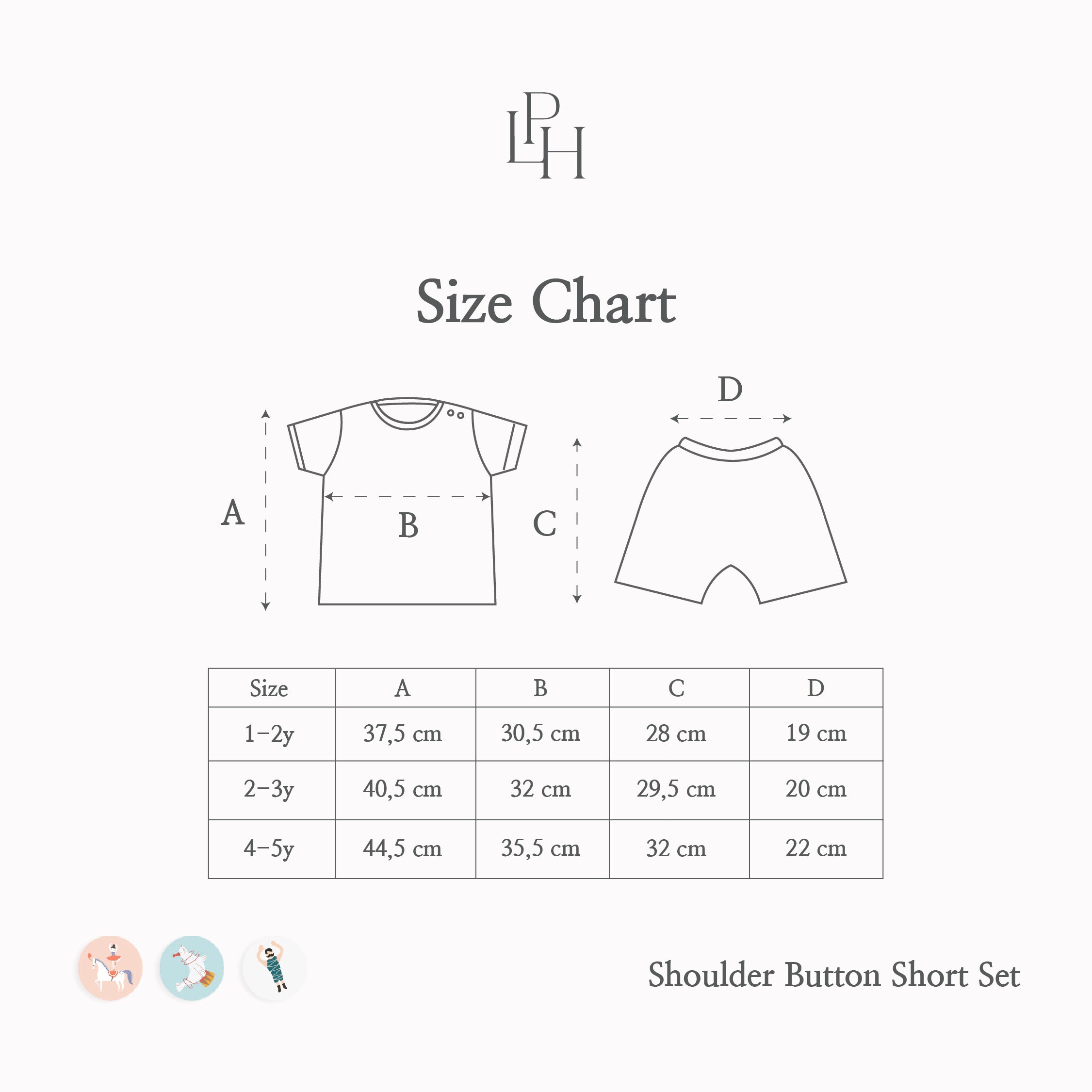 Little Wear Shoulder Button Short Set 26.0