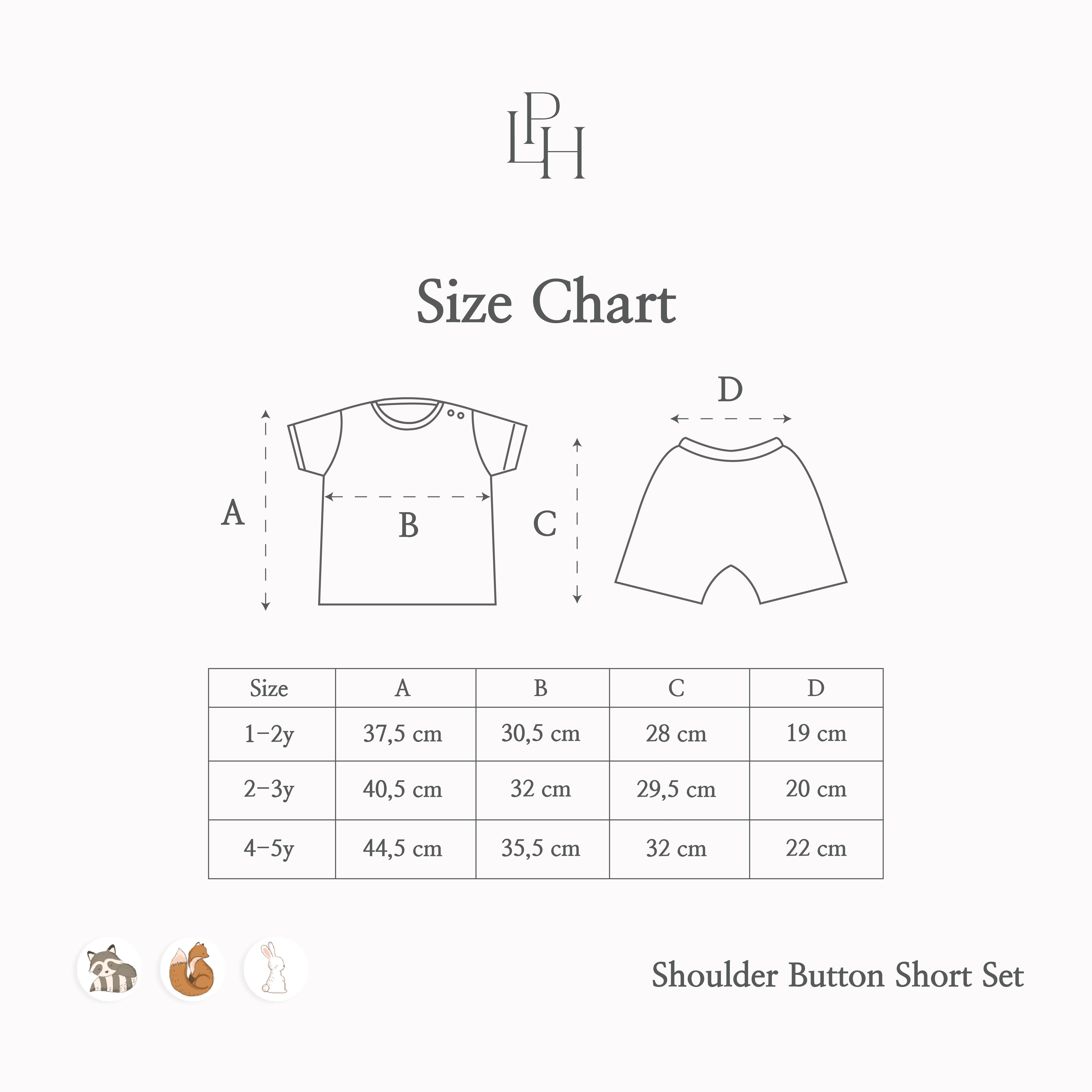 Little Wear Shoulder Button Short Set 27.0