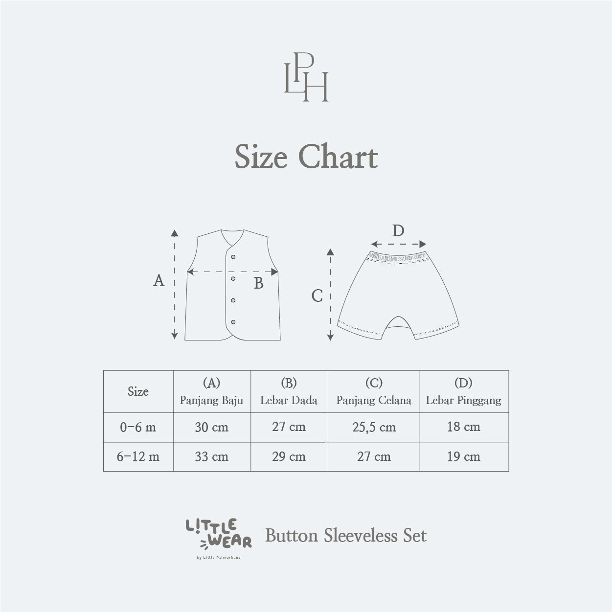 Little Wear Button Sleeveless Set 34.0