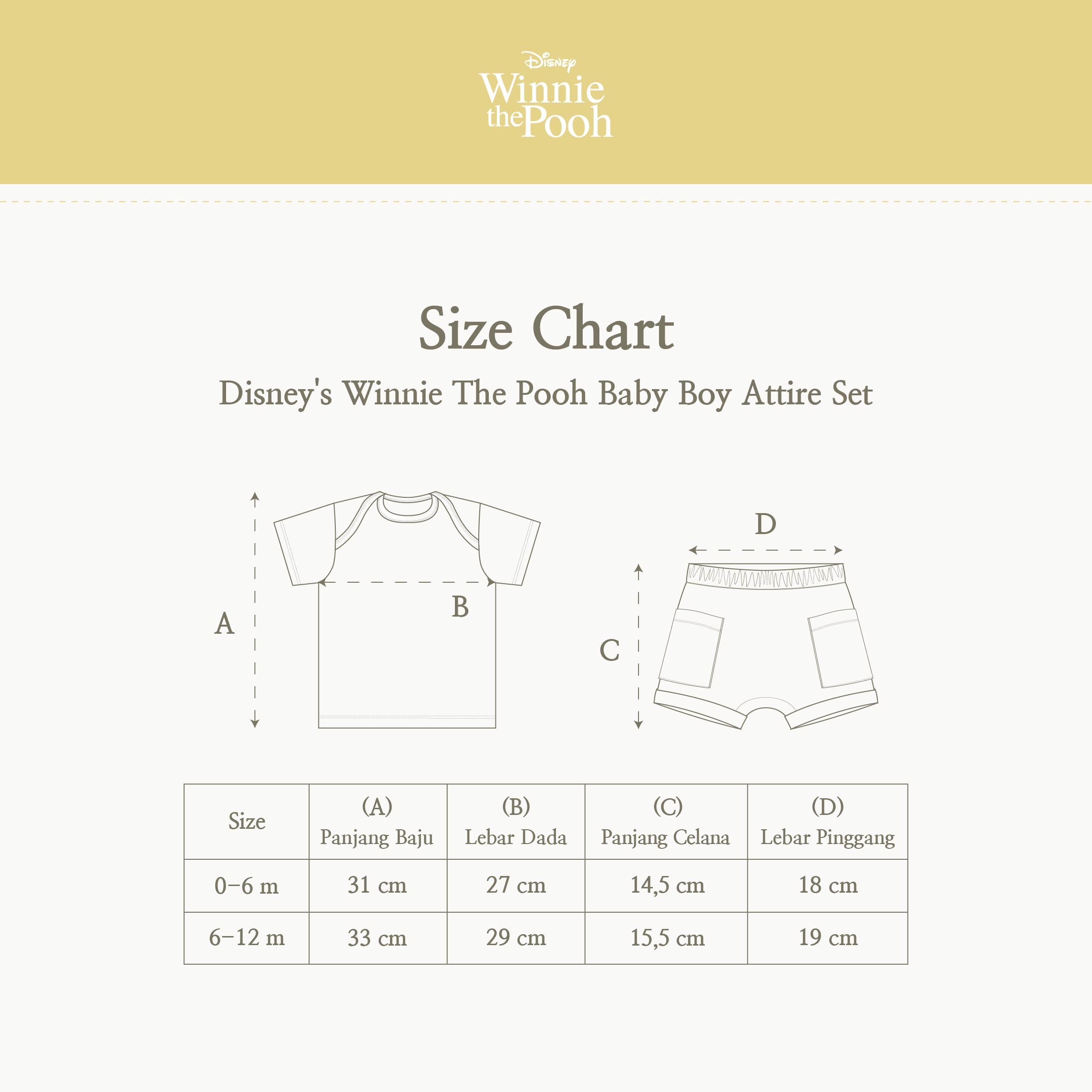 Disney's Winnie The Pooh Baby Boy Attire Set