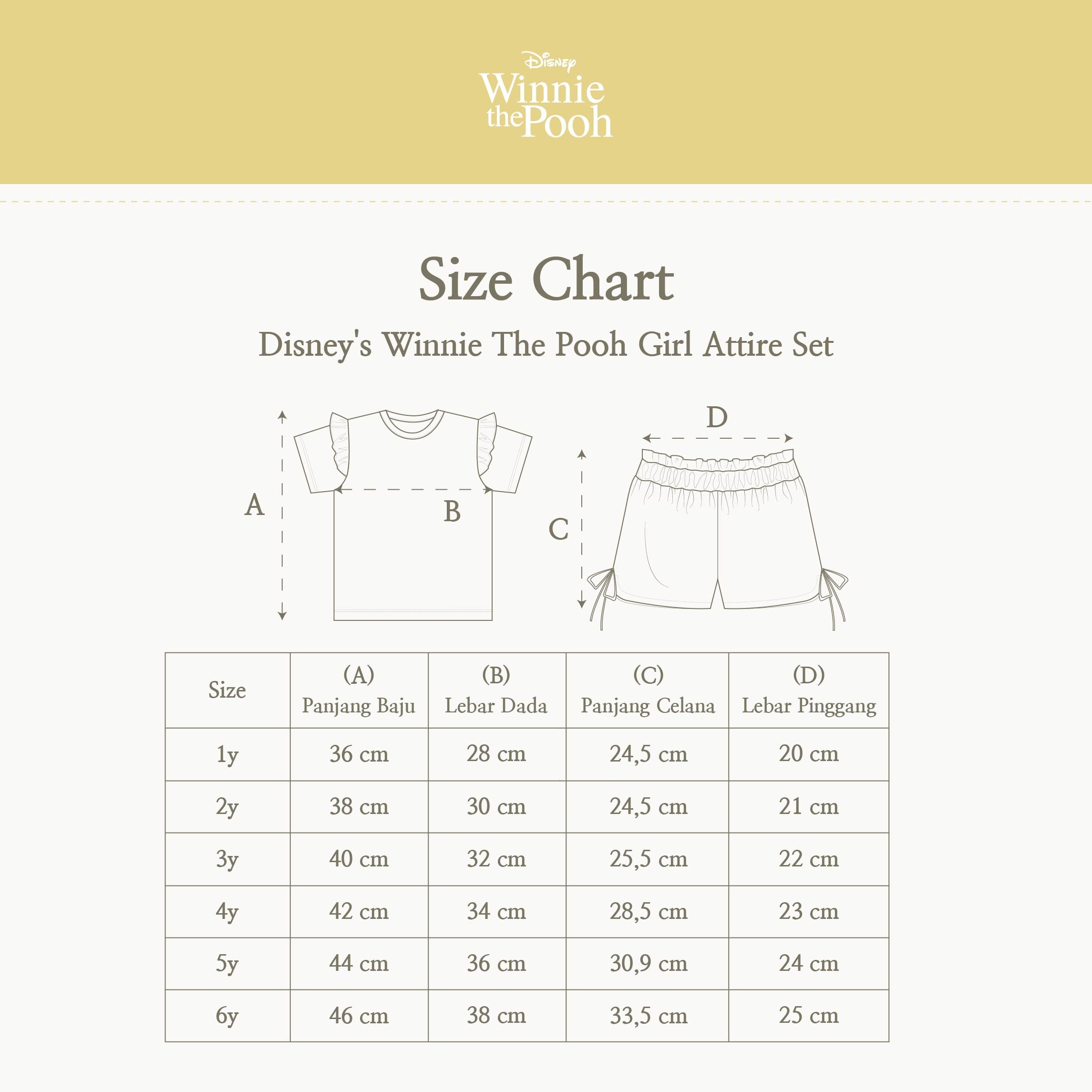 Disney's Winnie The Pooh Girl Attire Set