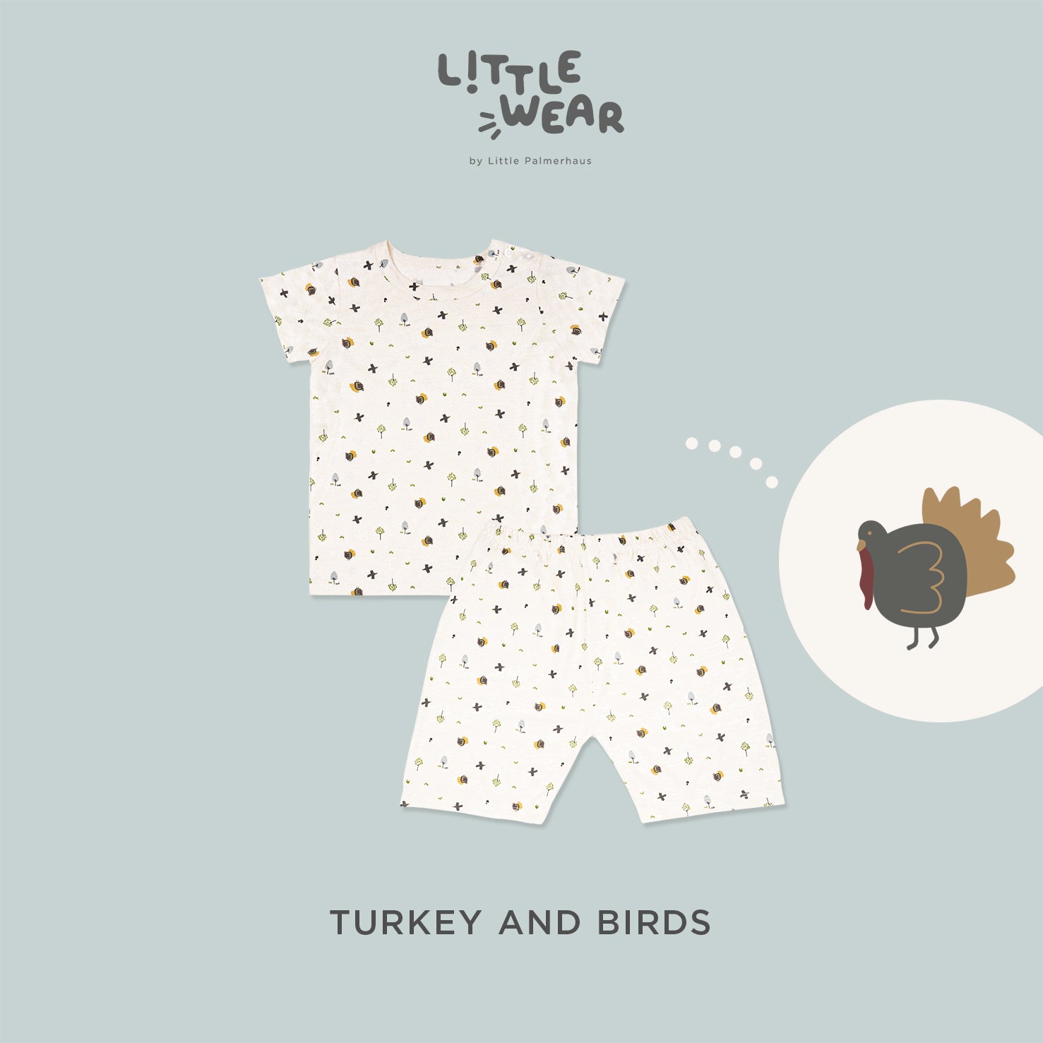 Little Wear Shoulder Button Short Set 22.0