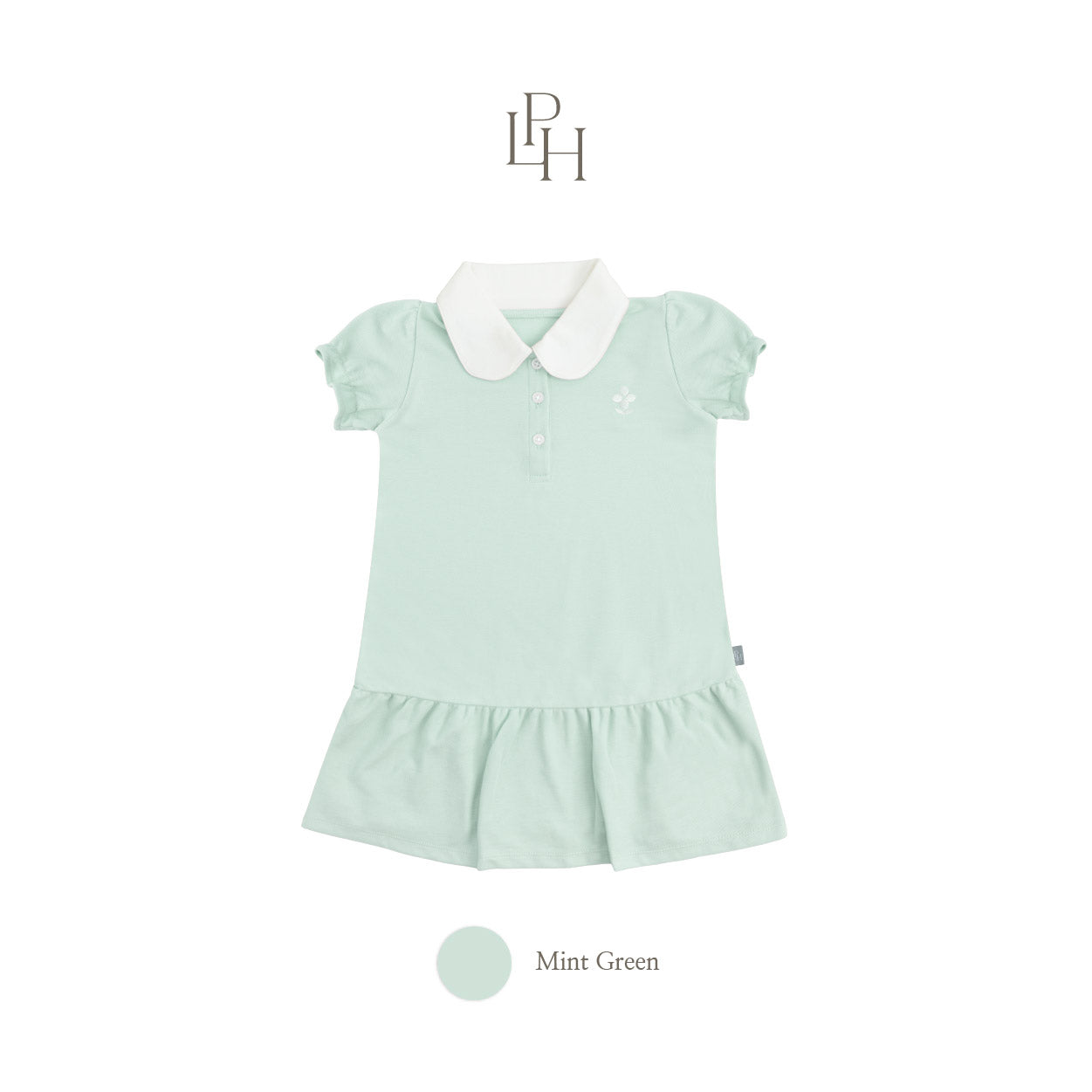 Puff Sleeve Polo Dress